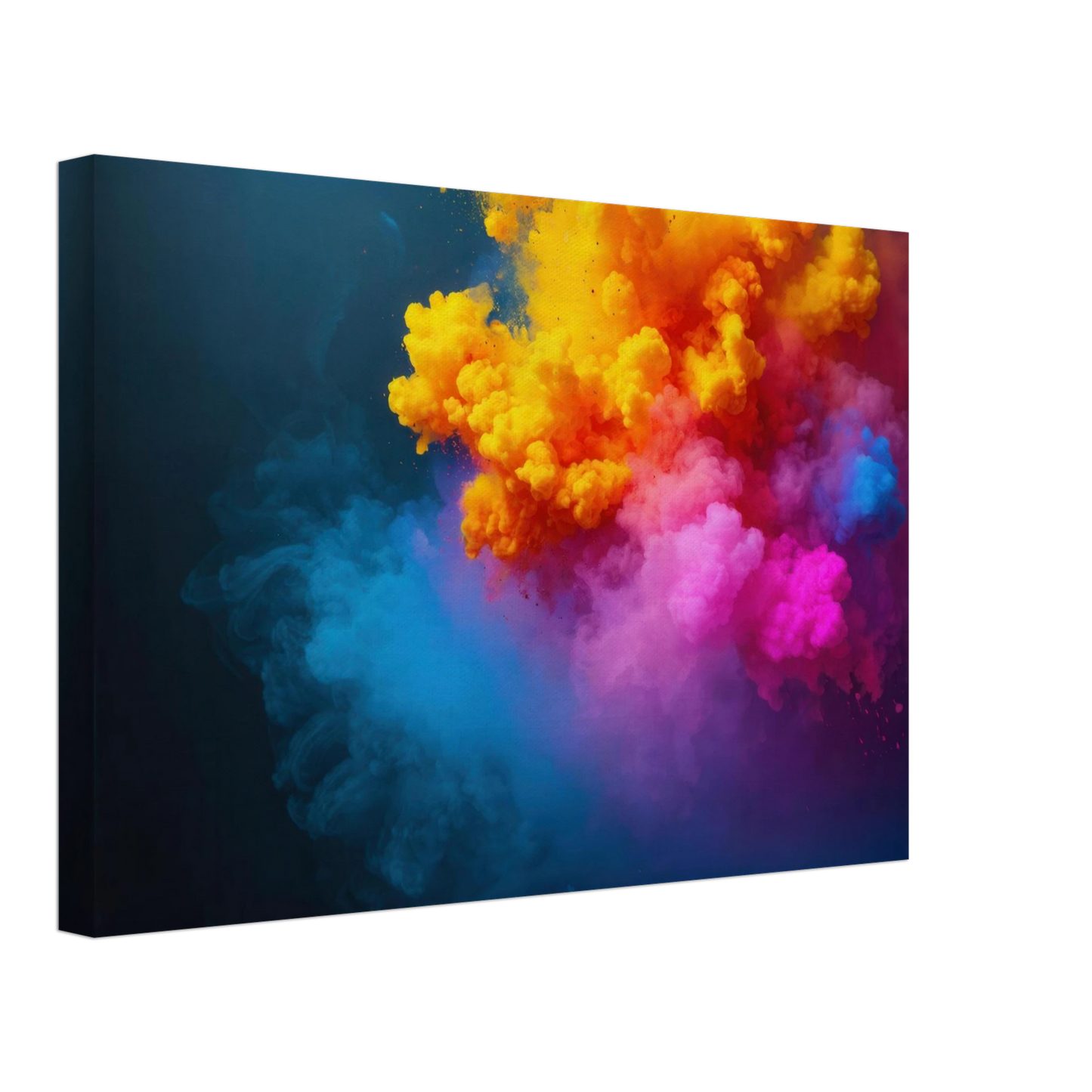 Wandbild explosion der farben lebhaftes abstraktes kunstwerk fuer dein zuhause