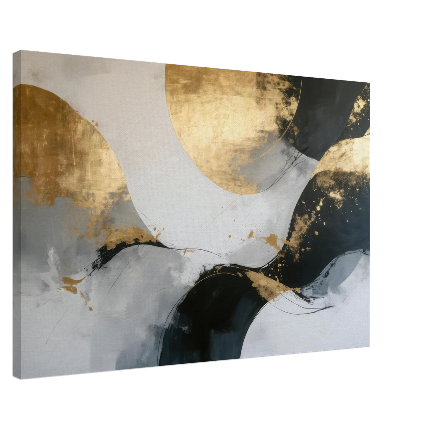 Wandbild goldene abstraktion elegante kunst fuer ihr zuhause in ihrer wunschgroesse