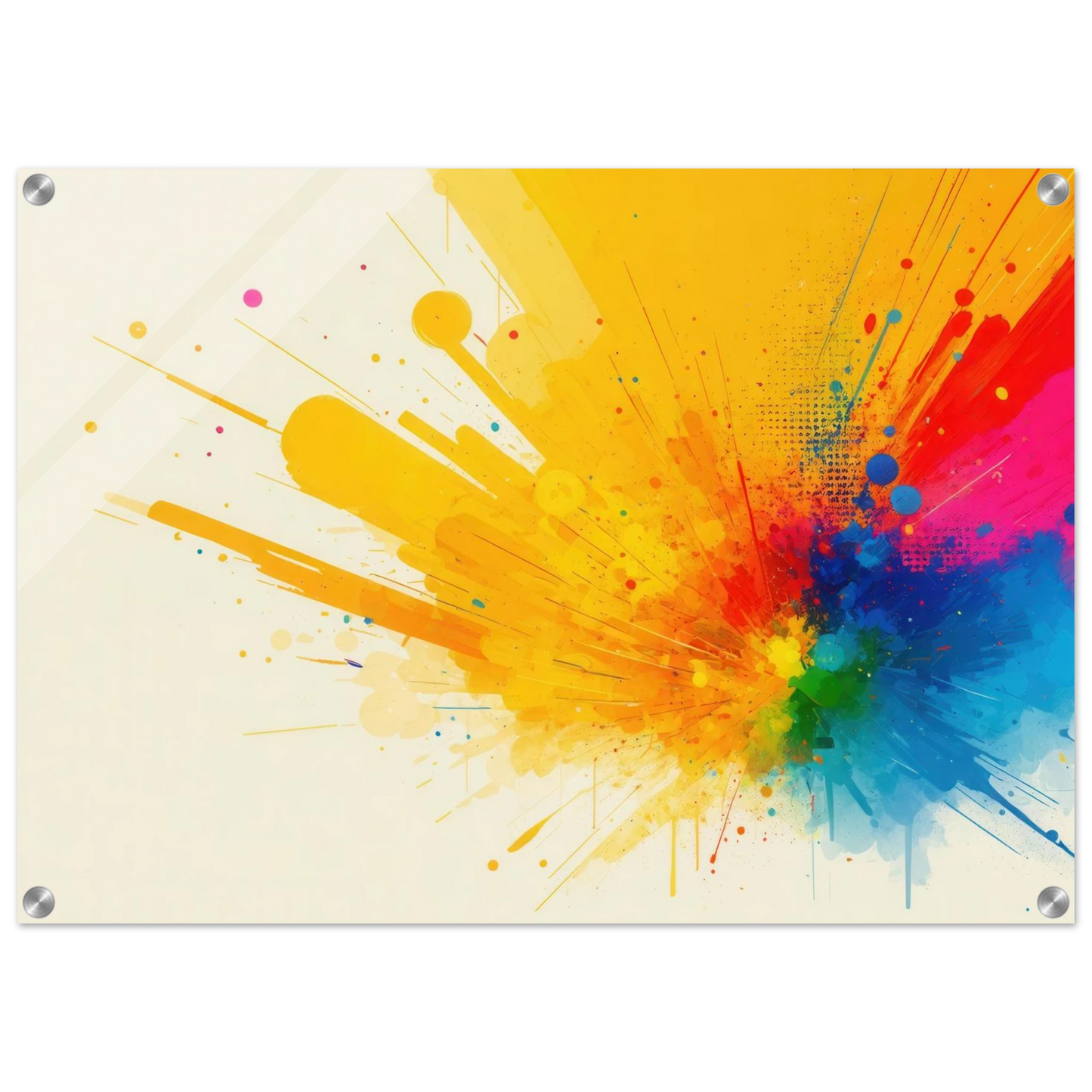 Wandbild explosion der farben abstraktes kunstwerk fuer dein zuhause in verschiedenen groessen