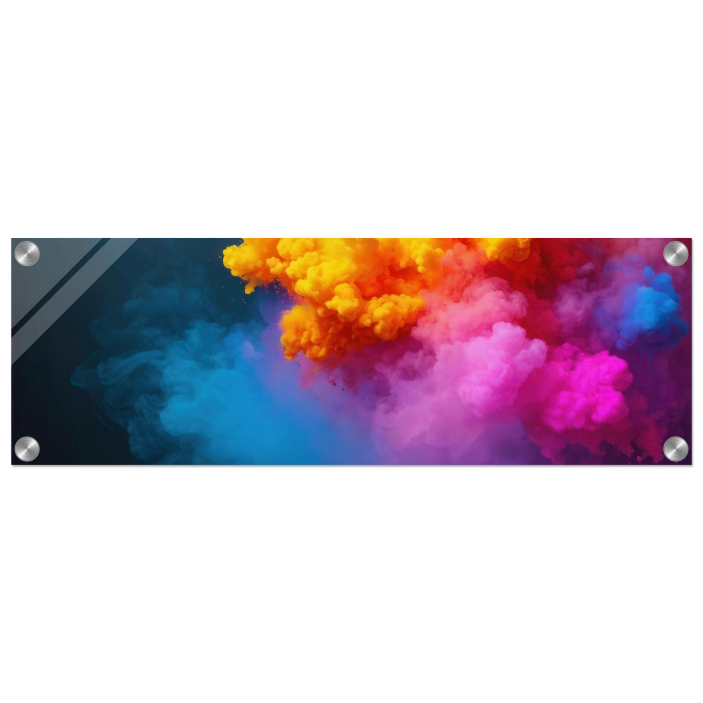 Wandbild explosion der farben lebhaftes abstraktes kunstwerk fuer dein zuhause