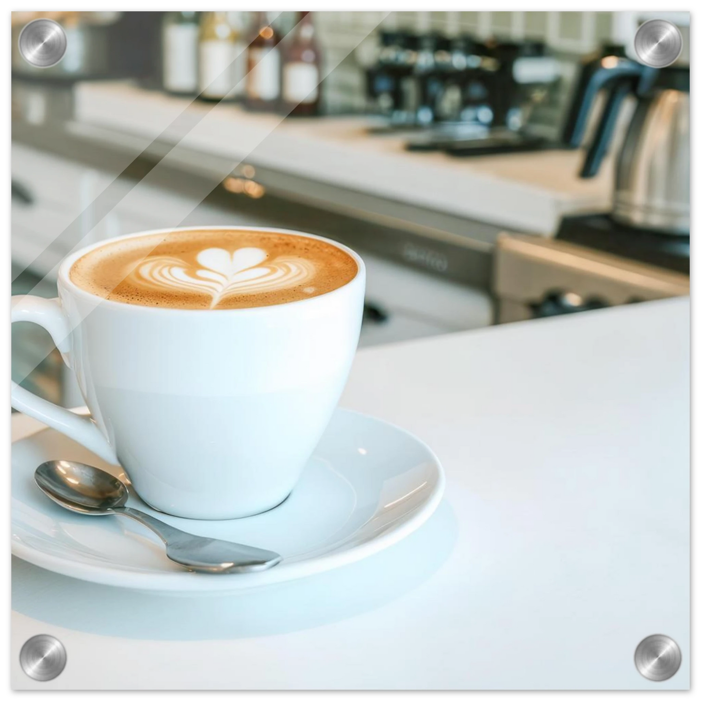 Wandbild espresso latte art meisterwerk fuer ihre kueche oder ihr caf verfuegbar in vielen groessen
