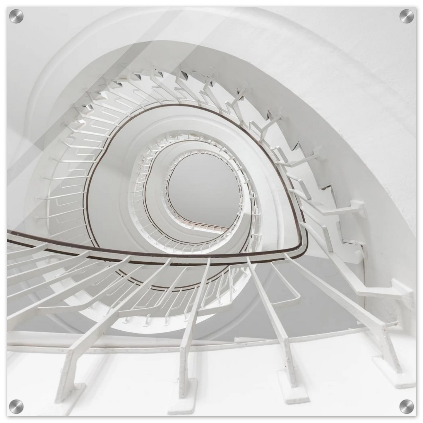 Wandbild minimalistisches spiral treppenhaus zeitlose eleganz fuer ihr zuhause
