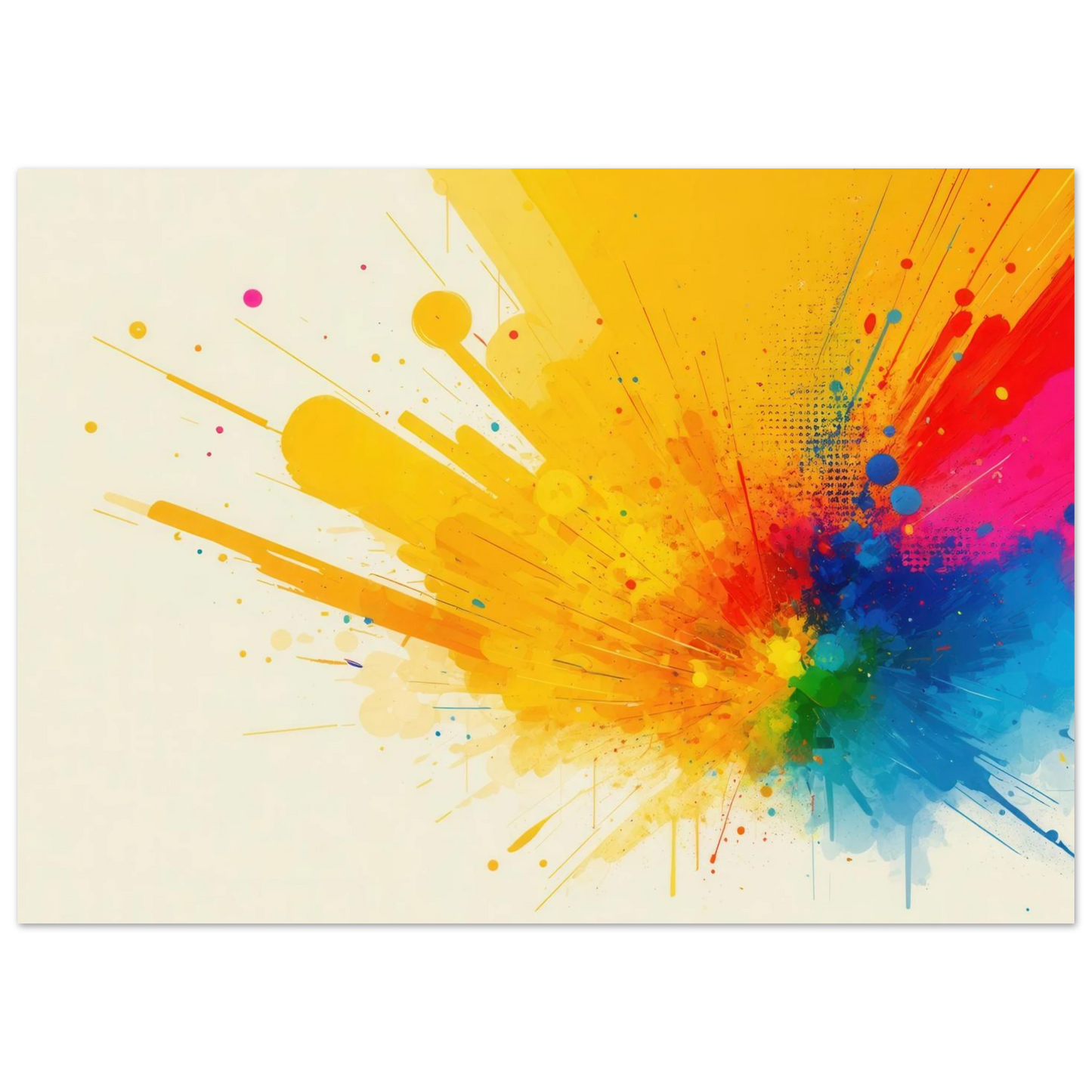 Wandbild explosion der farben abstraktes kunstwerk fuer dein zuhause in verschiedenen groessen