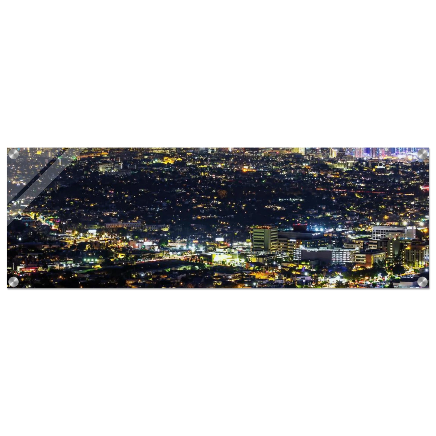 Wandbild los angeles lichtermeer majestaetische skyline bei nacht in ihrer wunschgroesse