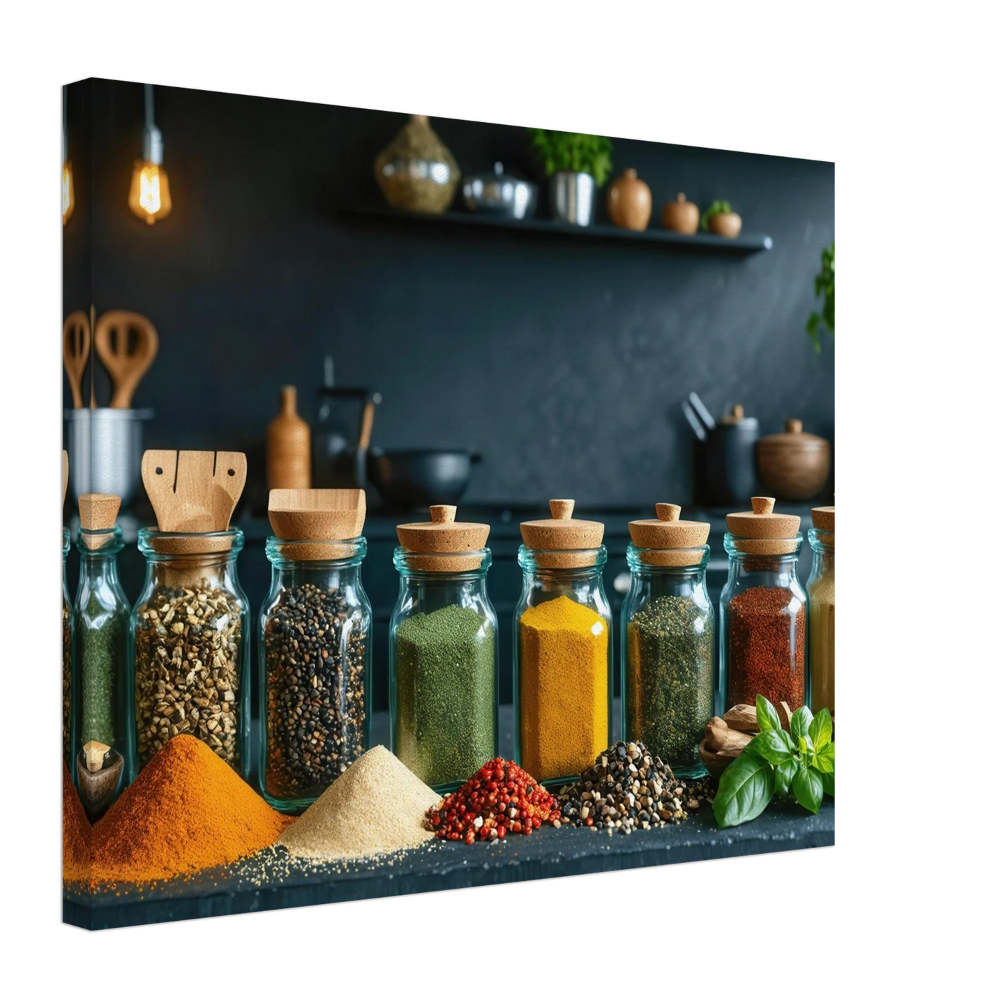 Wandbild gewuerze der welt aromatisches kunstwerk fuer ihre kueche