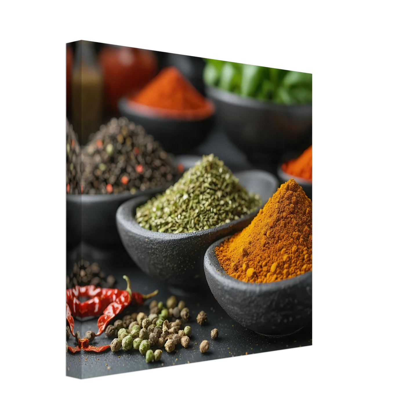 Wandbild gewuerz sinfonie intensive farben aromen fuer ihre kueche