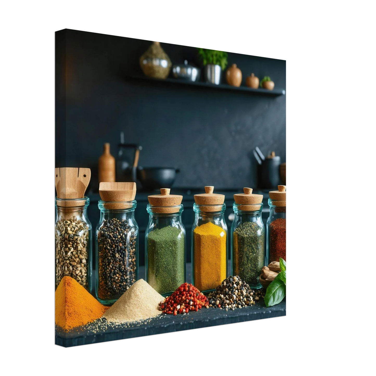 Wandbild gewuerze der welt aromatisches kunstwerk fuer ihre kueche