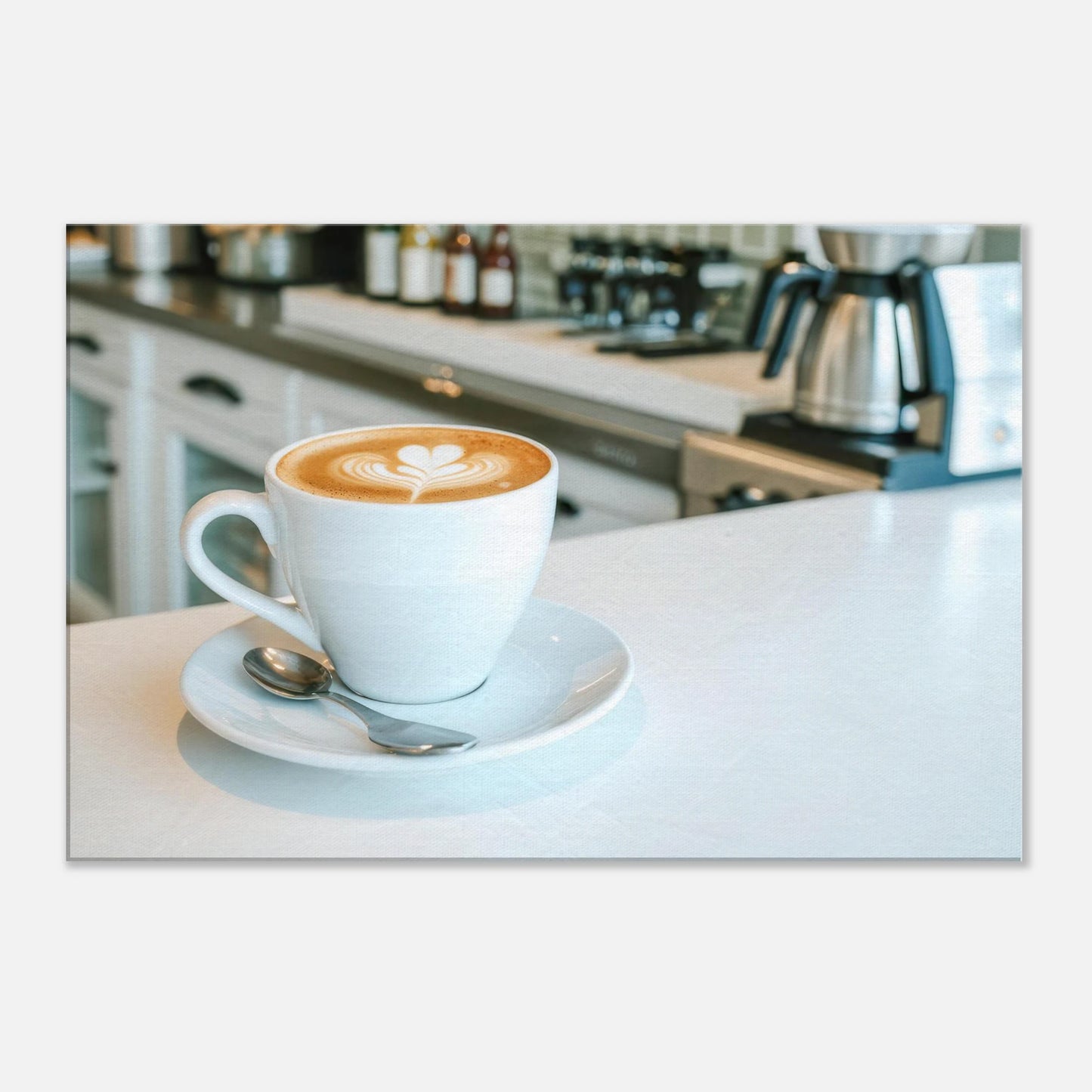 Wandbild espresso latte art meisterwerk fuer ihre kueche oder ihr caf verfuegbar in vielen groessen