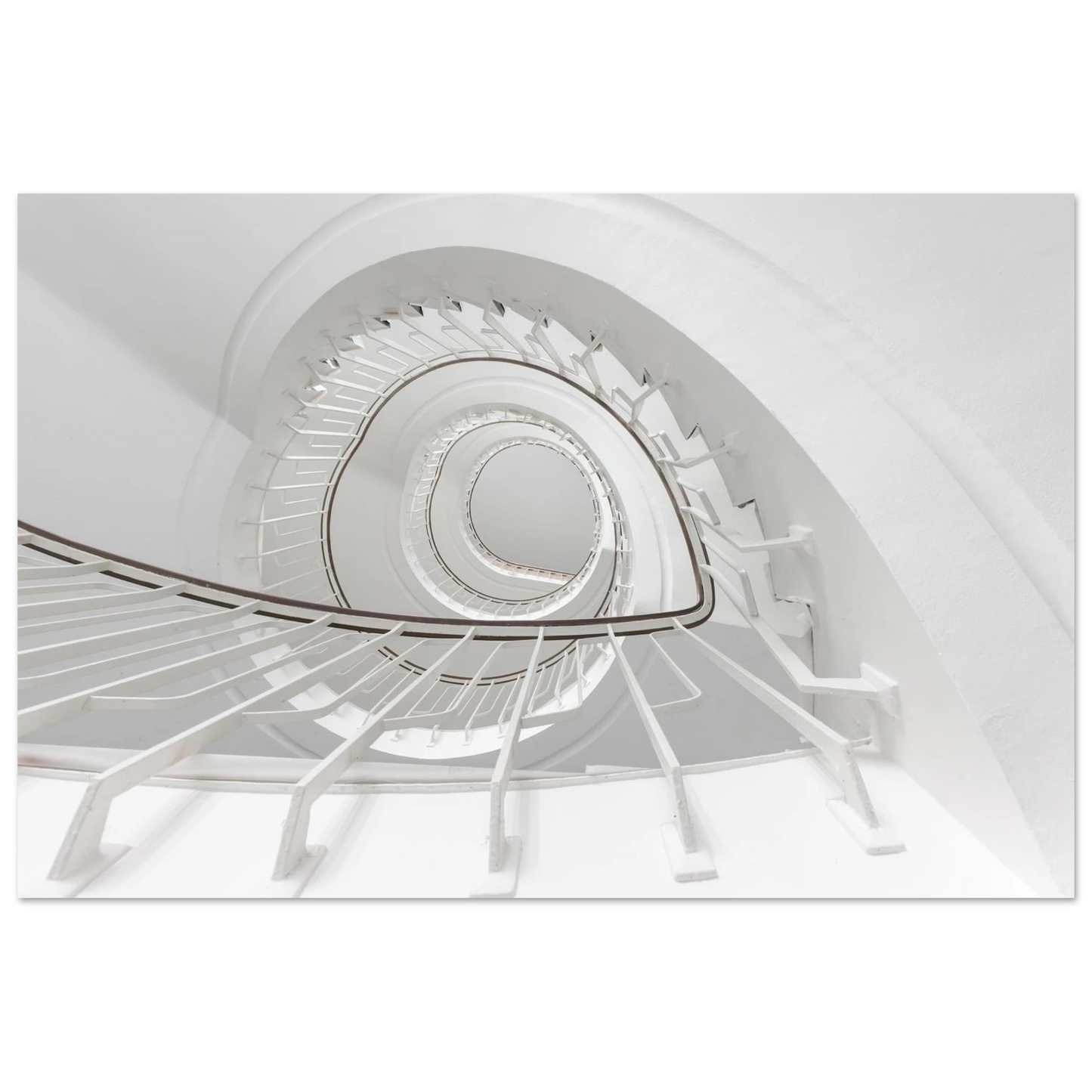 Wandbild minimalistisches spiral treppenhaus zeitlose eleganz fuer ihr zuhause