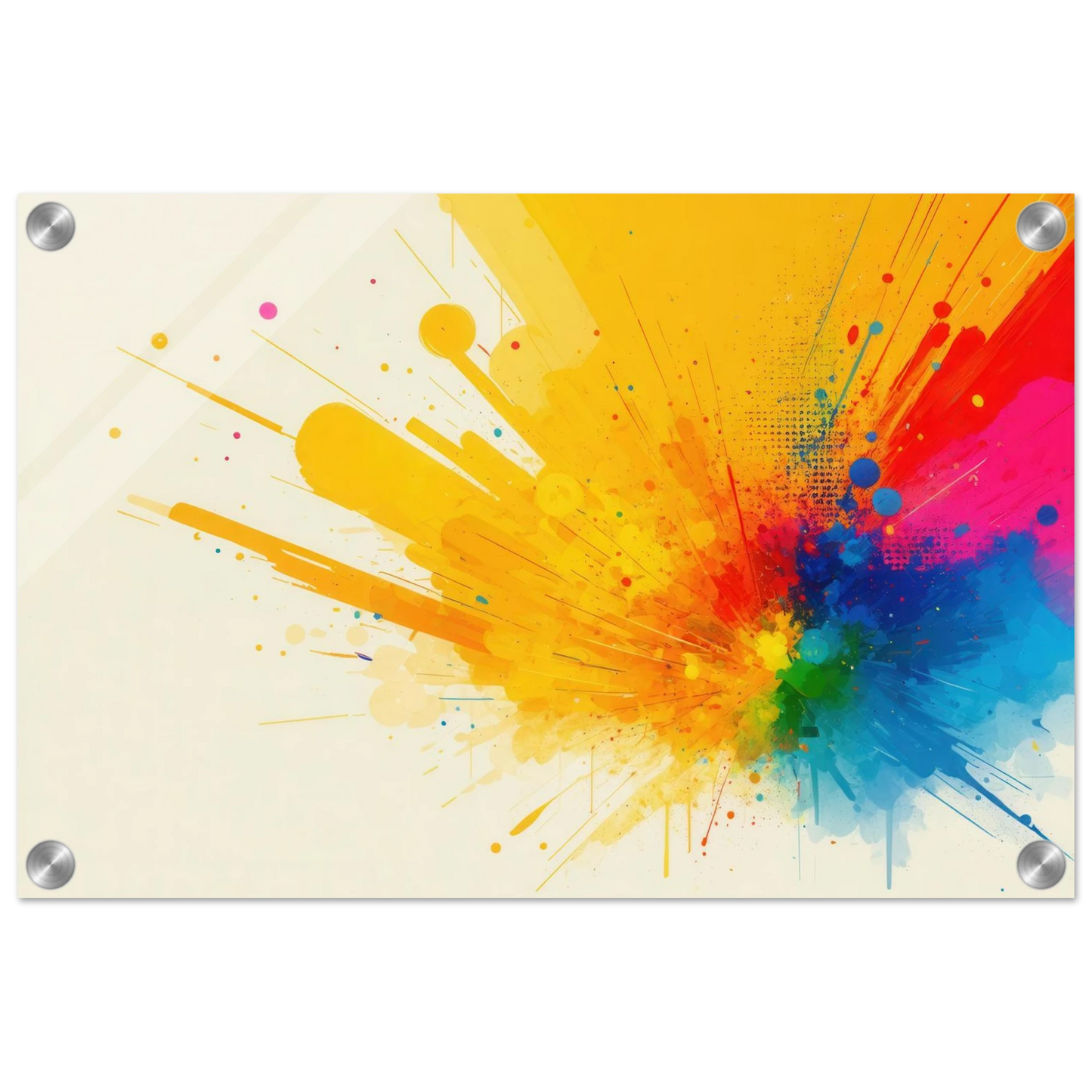 Wandbild explosion der farben abstraktes kunstwerk fuer dein zuhause in verschiedenen groessen