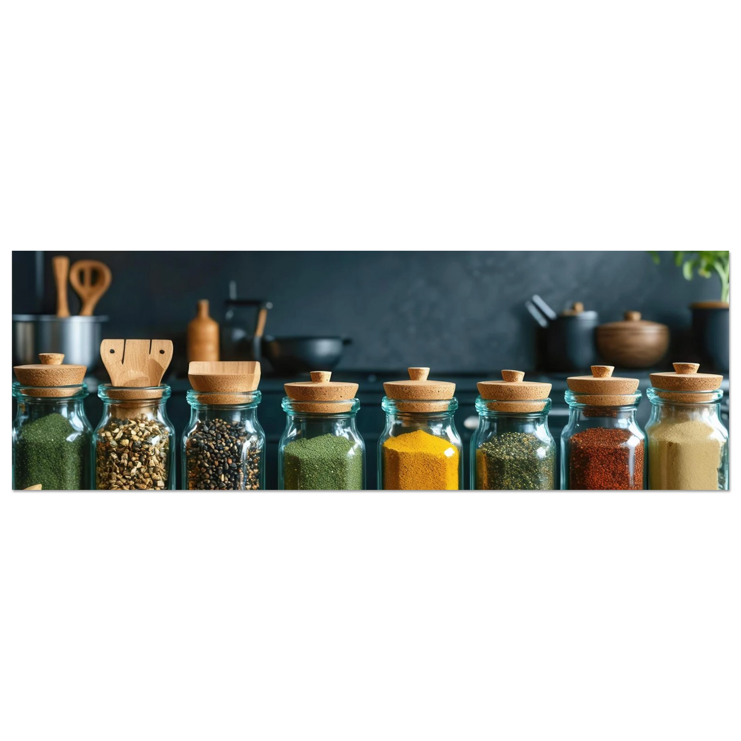 Wandbild gewuerze der welt aromatisches kunstwerk fuer ihre kueche