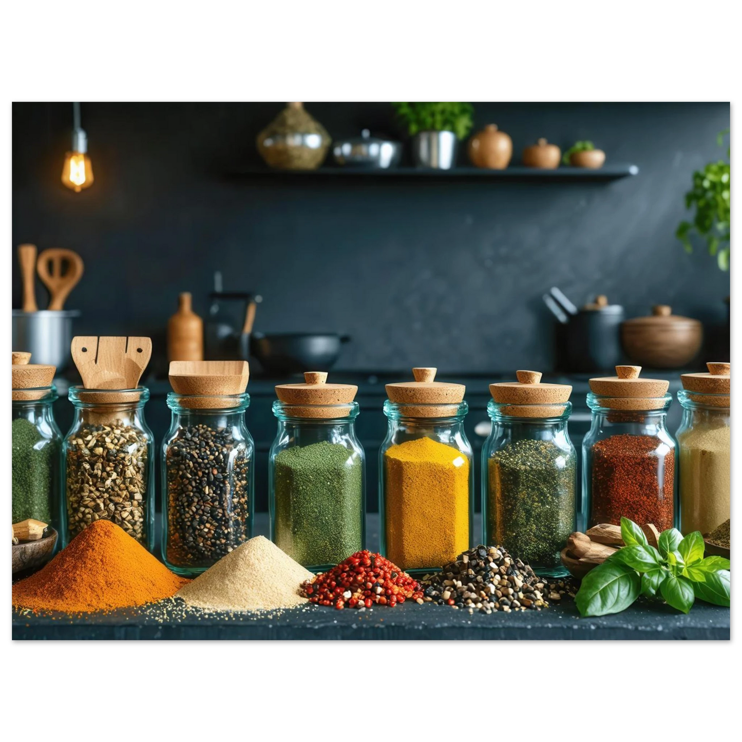Wandbild gewuerze der welt aromatisches kunstwerk fuer ihre kueche