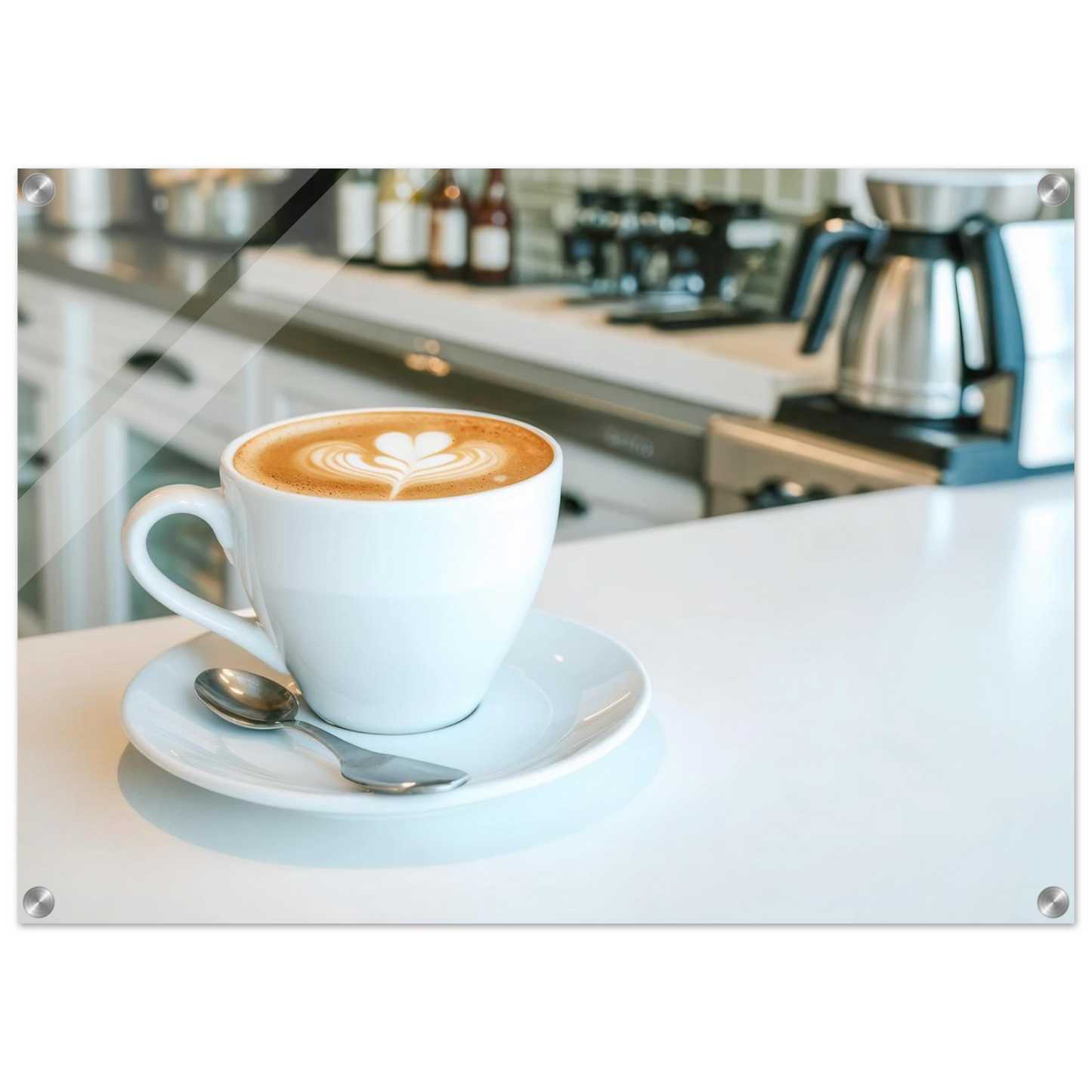 Wandbild espresso latte art meisterwerk fuer ihre kueche oder ihr caf verfuegbar in vielen groessen