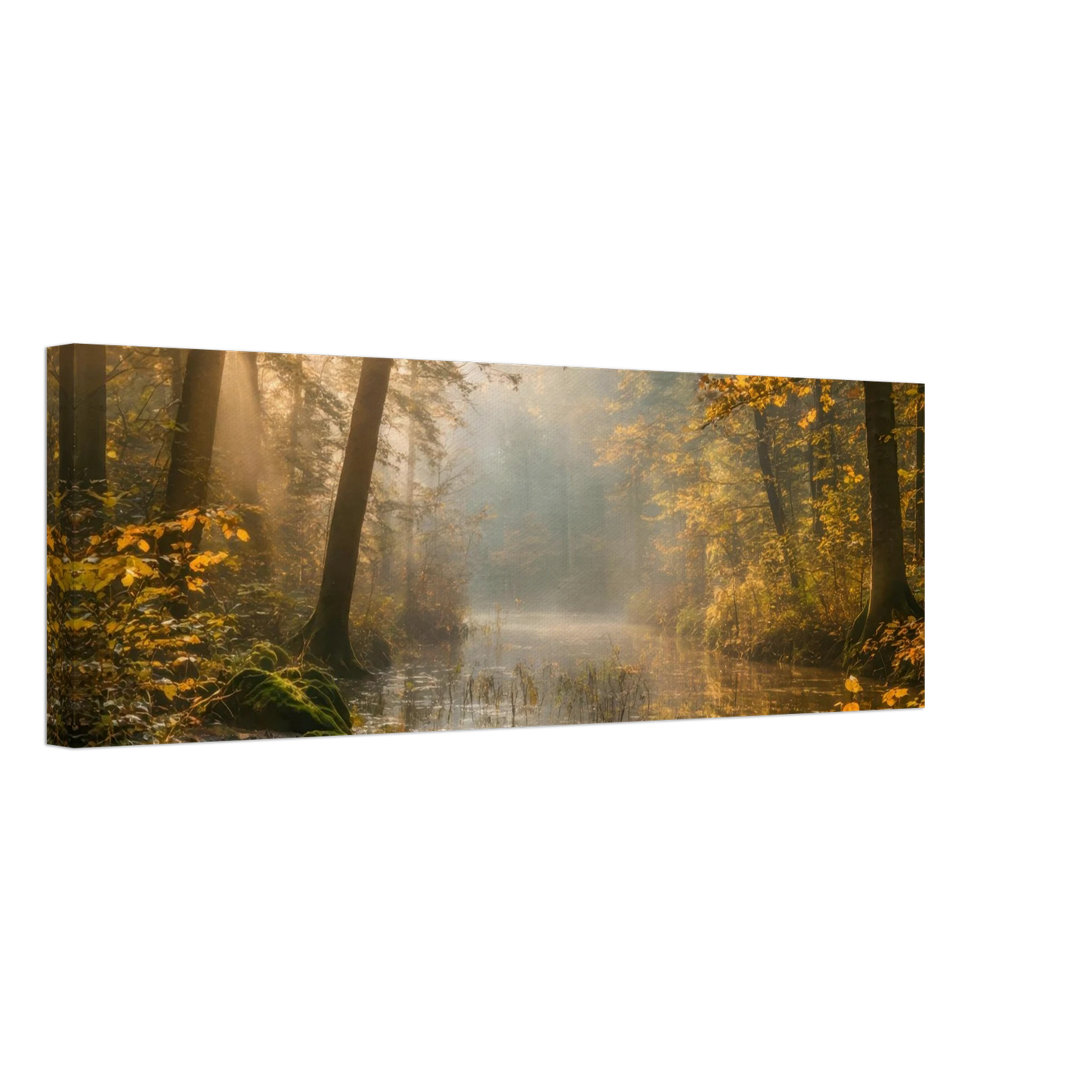 Wandbild Herbstwald morgenlicht wandbild goldenes ambiente in deiner wunschgroesse