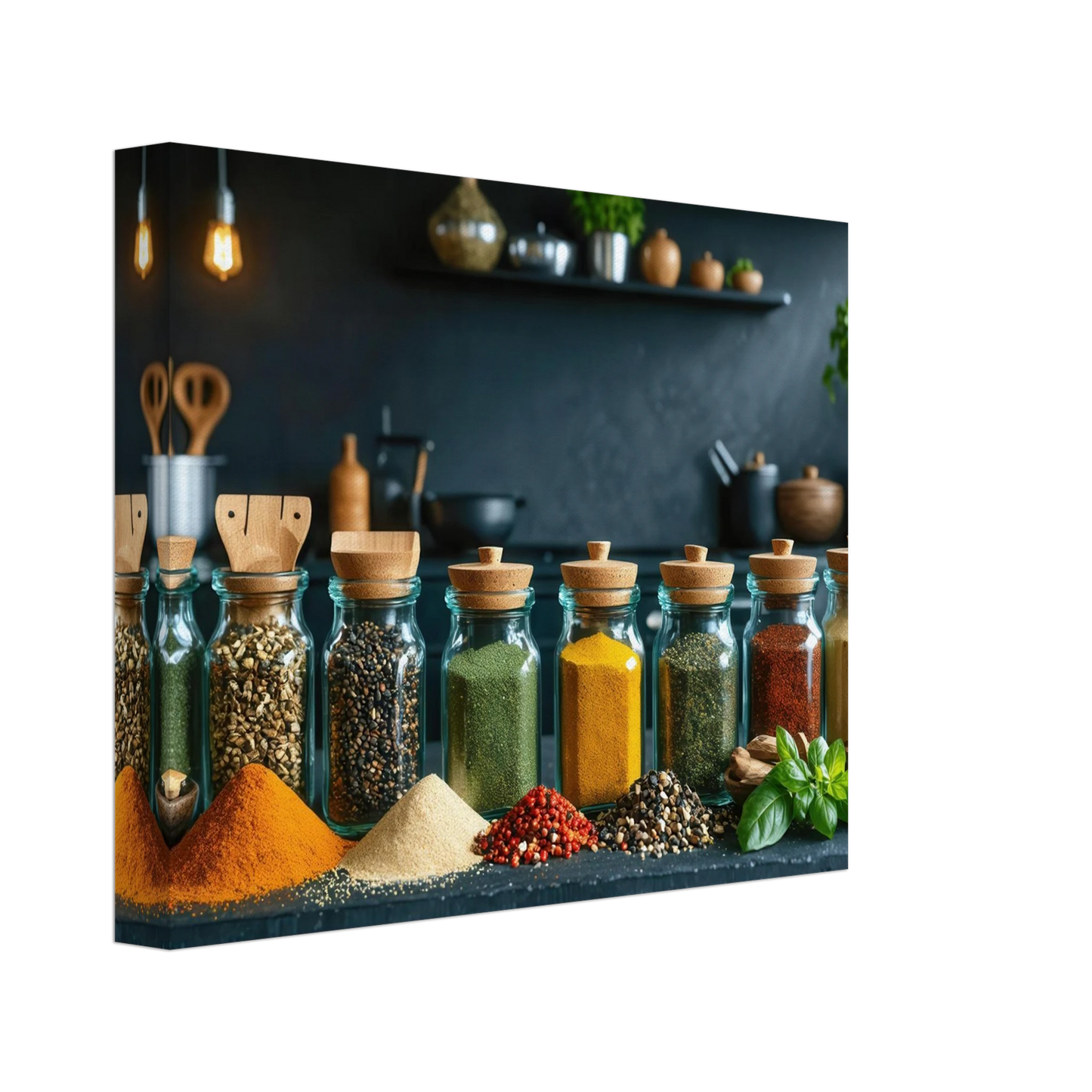 Wandbild gewuerze der welt aromatisches kunstwerk fuer ihre kueche