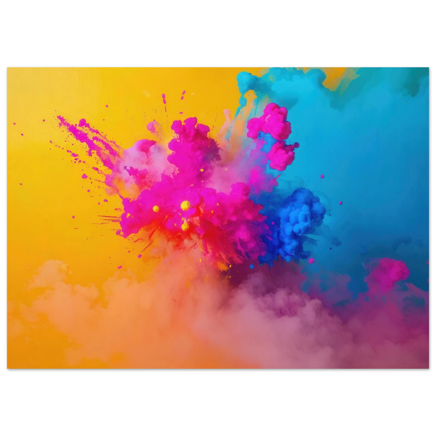 Wandbild explosive farben lebendige abstraktion fuer ihr zuhause in vielen groessen