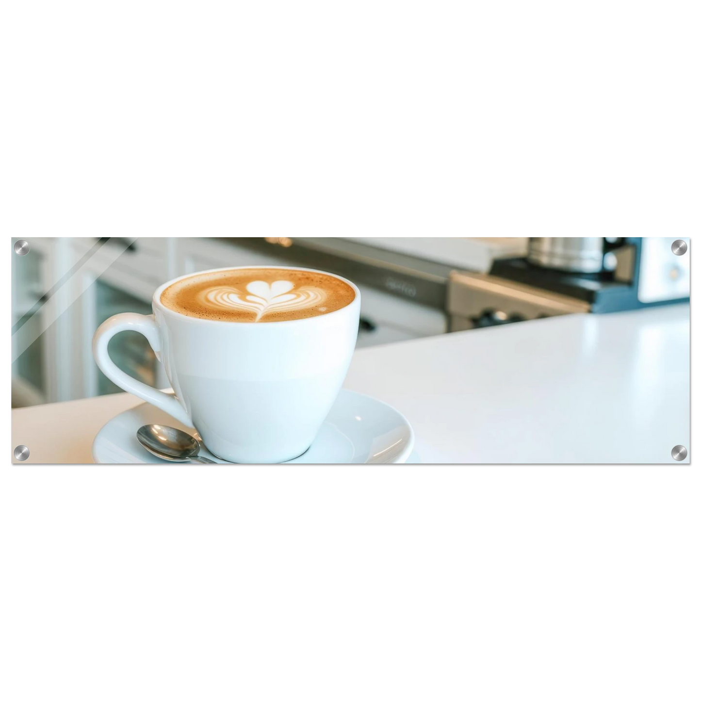 Wandbild espresso latte art meisterwerk fuer ihre kueche oder ihr caf verfuegbar in vielen groessen