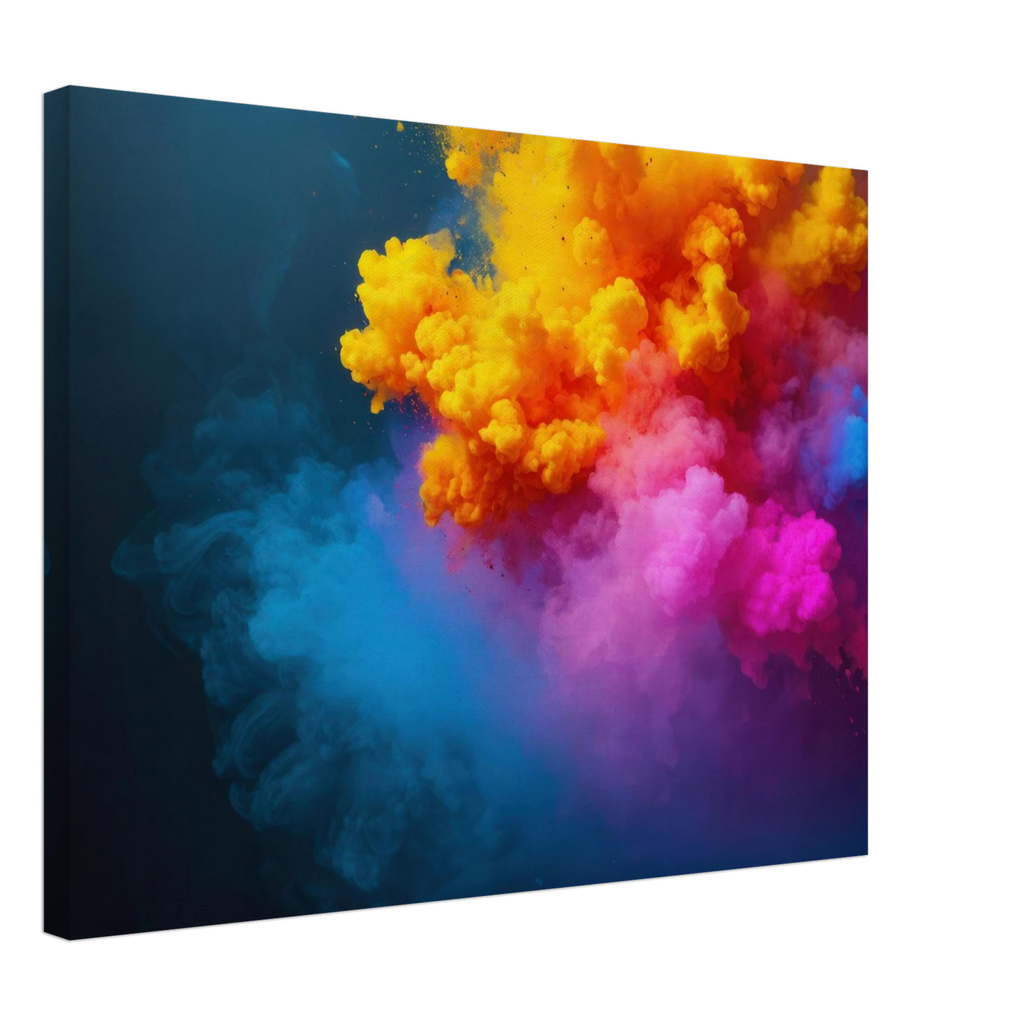 Wandbild explosion der farben lebhaftes abstraktes kunstwerk fuer dein zuhause