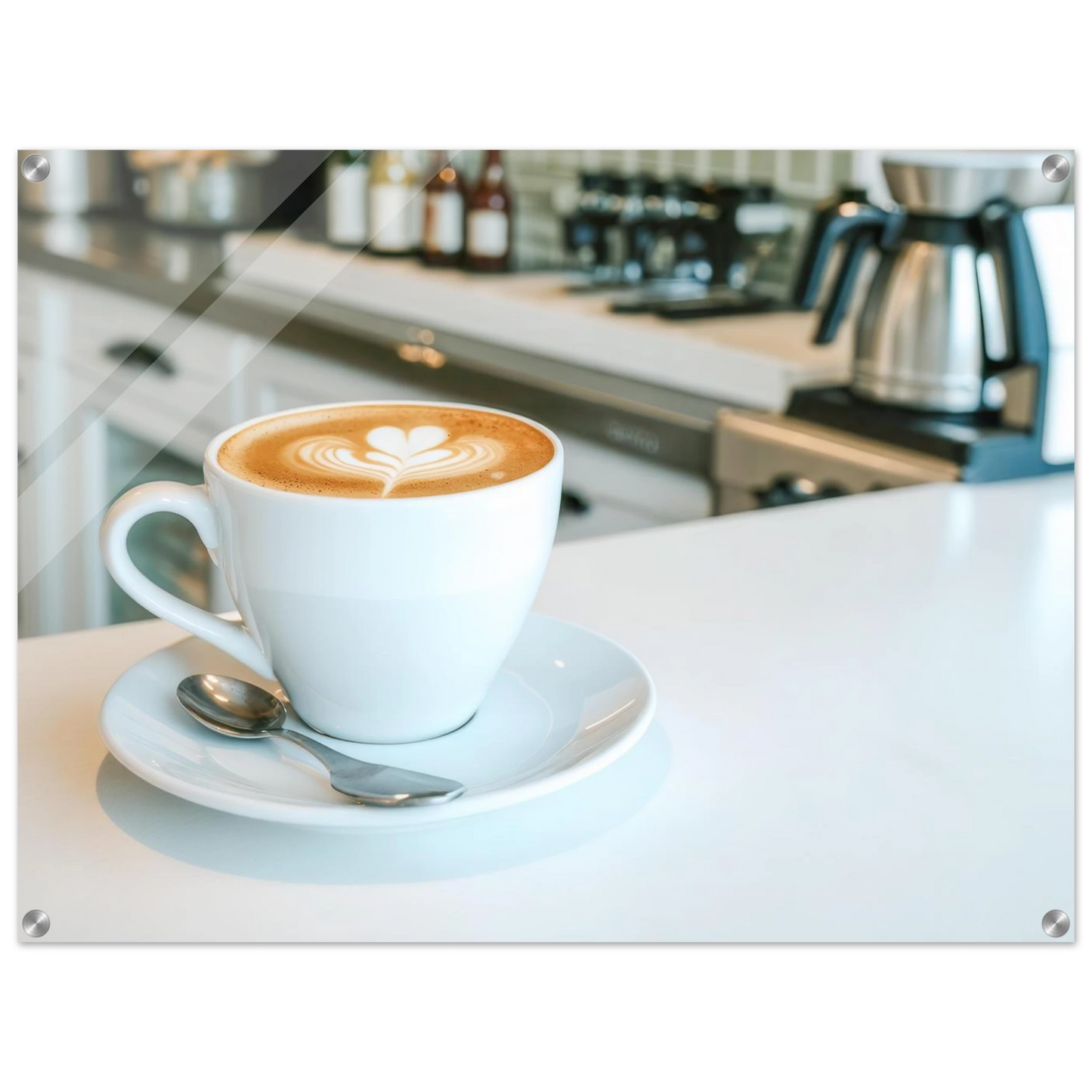 Wandbild espresso latte art meisterwerk fuer ihre kueche oder ihr caf verfuegbar in vielen groessen