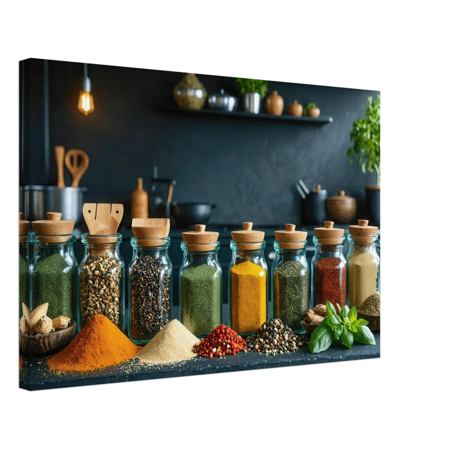 Wandbild gewuerze der welt aromatisches kunstwerk fuer ihre kueche