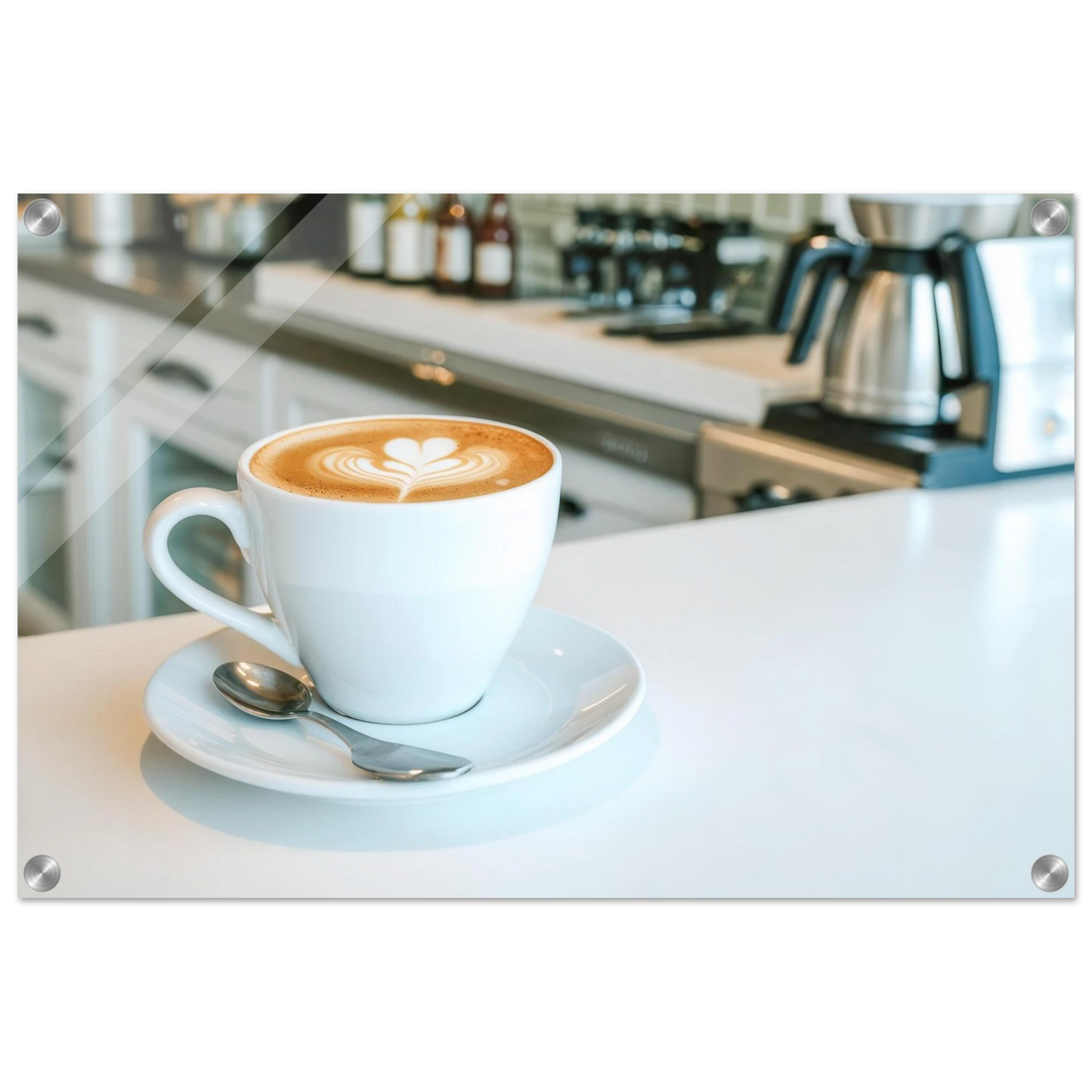 Wandbild espresso latte art meisterwerk fuer ihre kueche oder ihr caf verfuegbar in vielen groessen