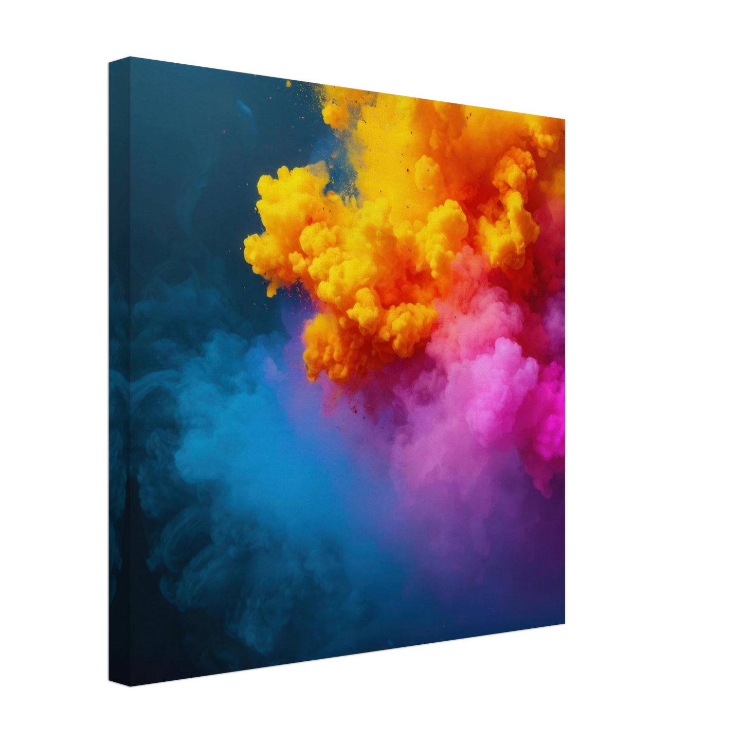 Wandbild explosion der farben lebhaftes abstraktes kunstwerk fuer dein zuhause