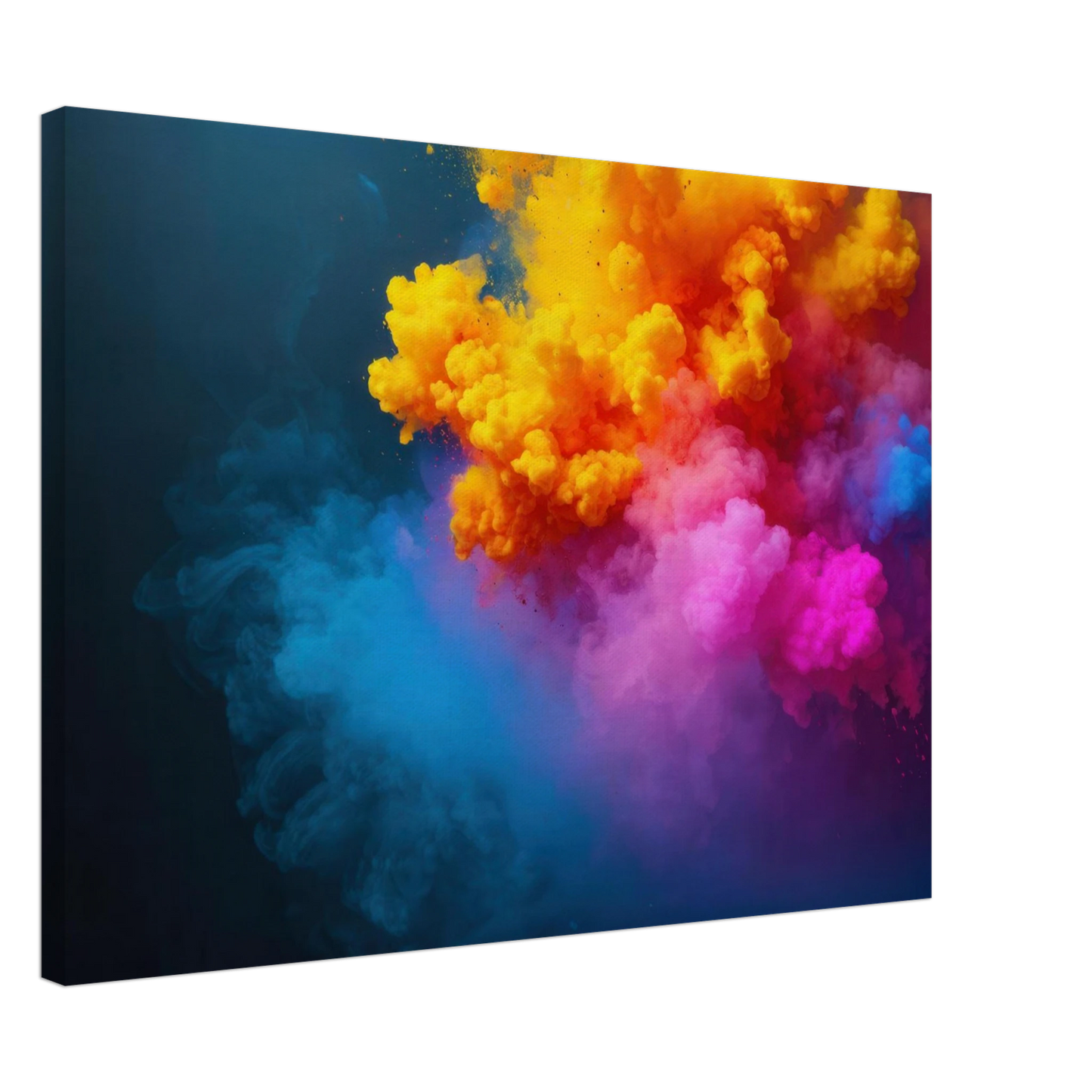 Wandbild explosion der farben lebhaftes abstraktes kunstwerk fuer dein zuhause