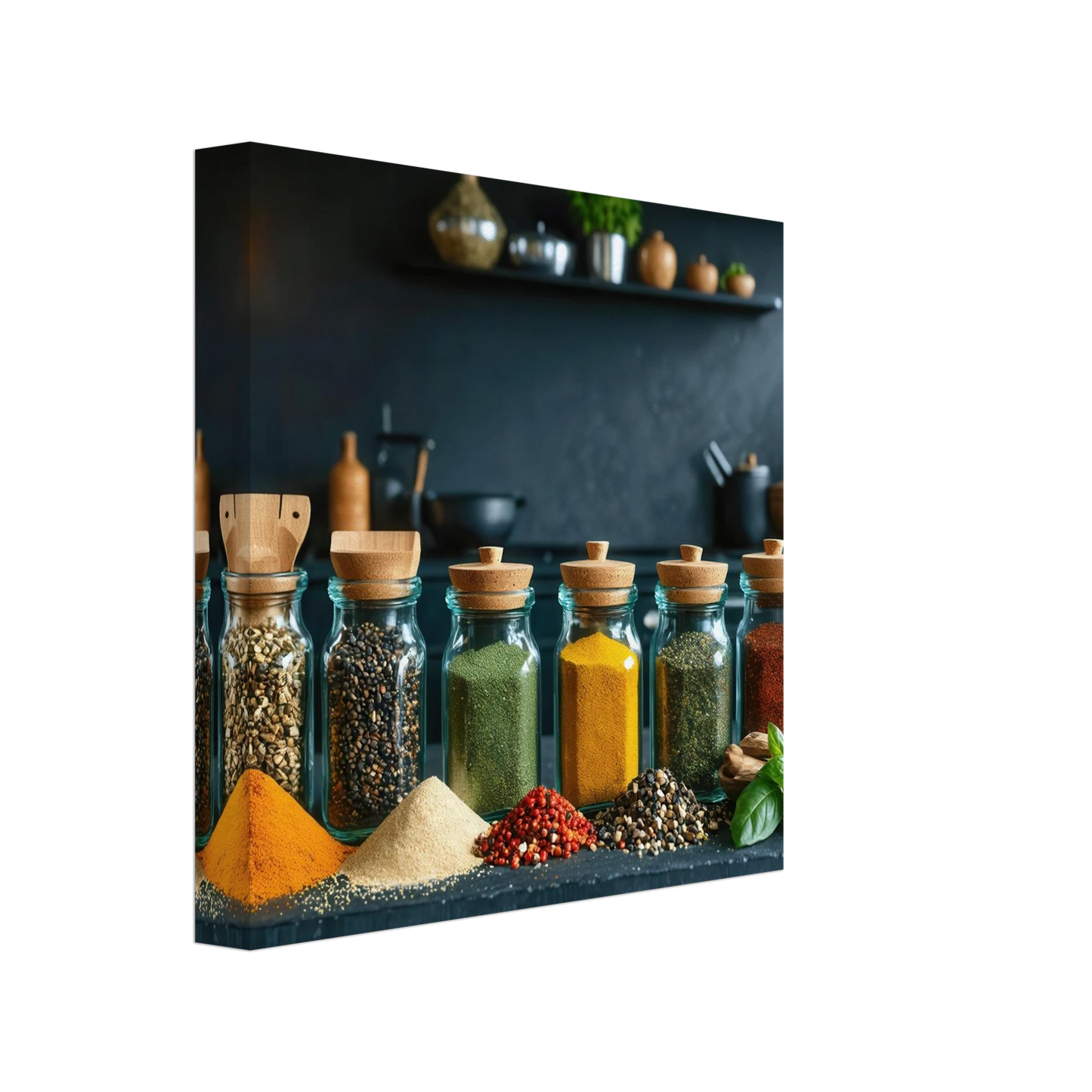 Wandbild gewuerze der welt aromatisches kunstwerk fuer ihre kueche