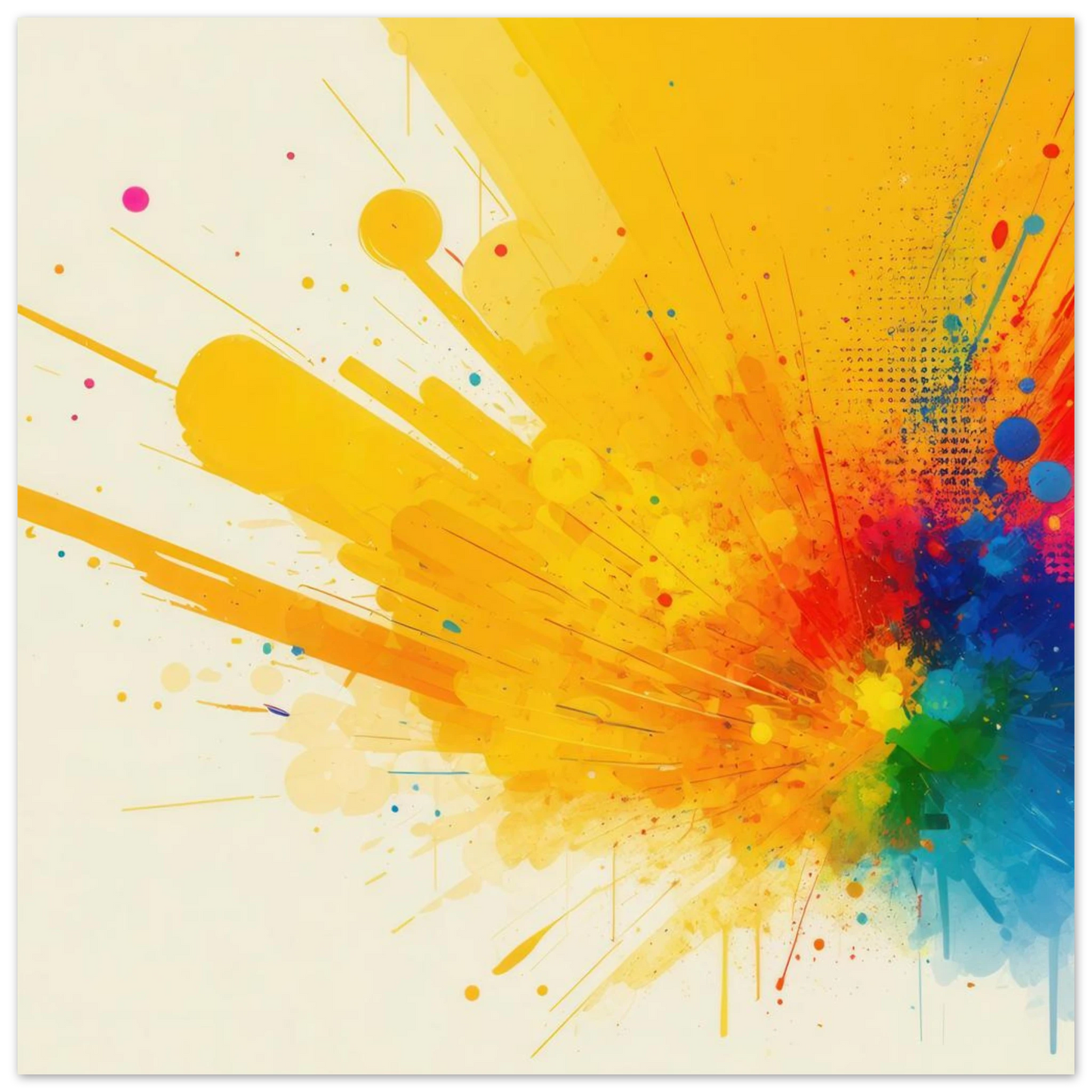Wandbild explosion der farben abstraktes kunstwerk fuer dein zuhause in verschiedenen groessen