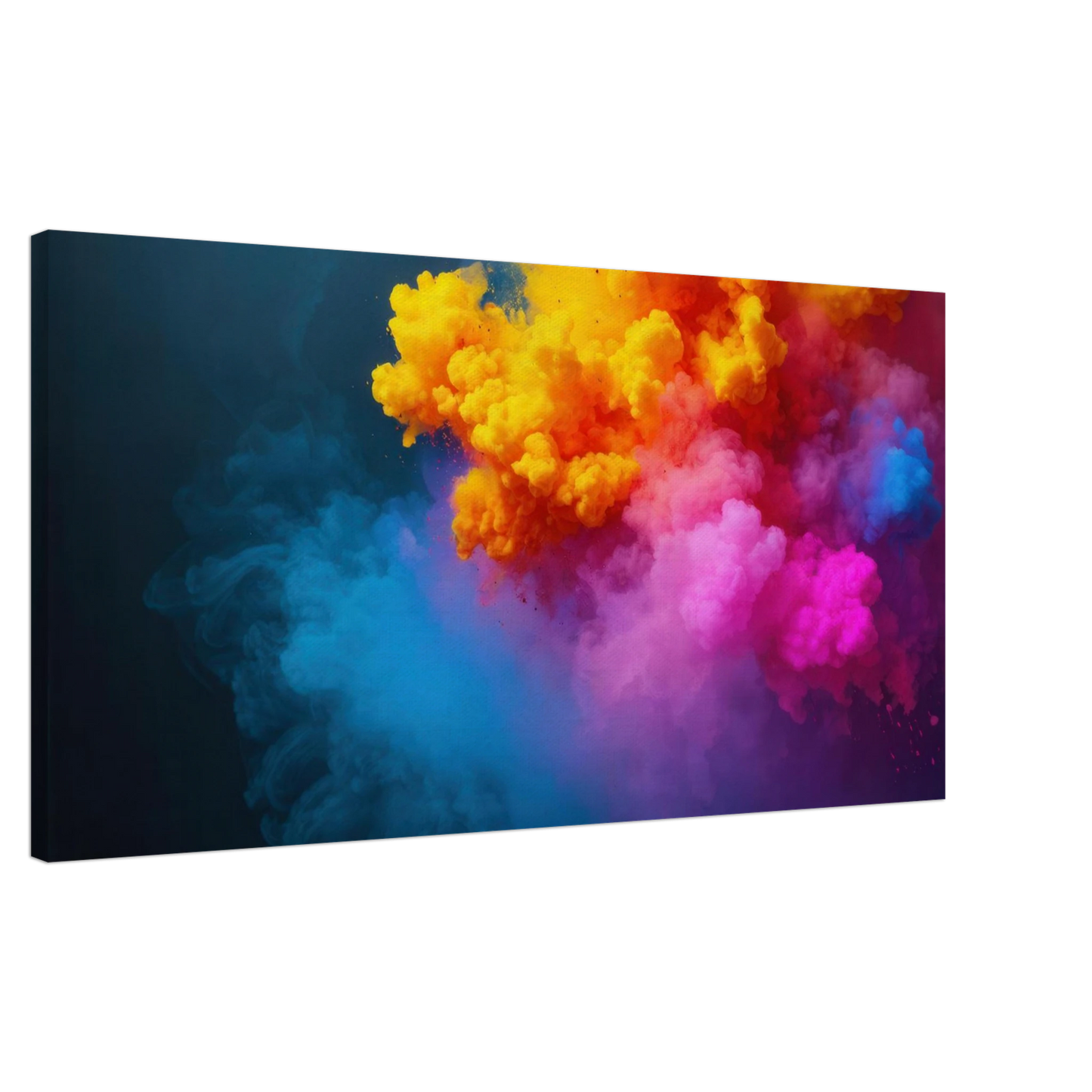 Wandbild explosion der farben lebhaftes abstraktes kunstwerk fuer dein zuhause