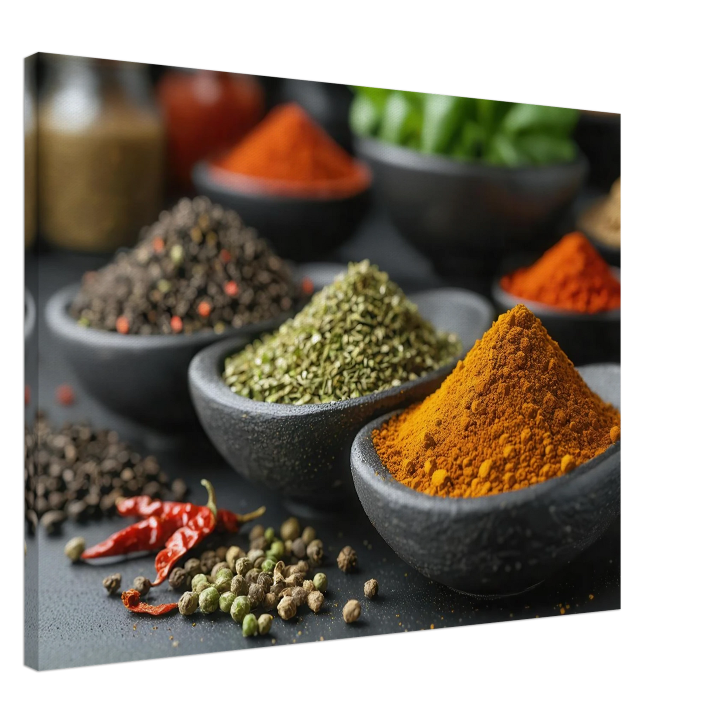 Wandbild gewuerz sinfonie intensive farben aromen fuer ihre kueche