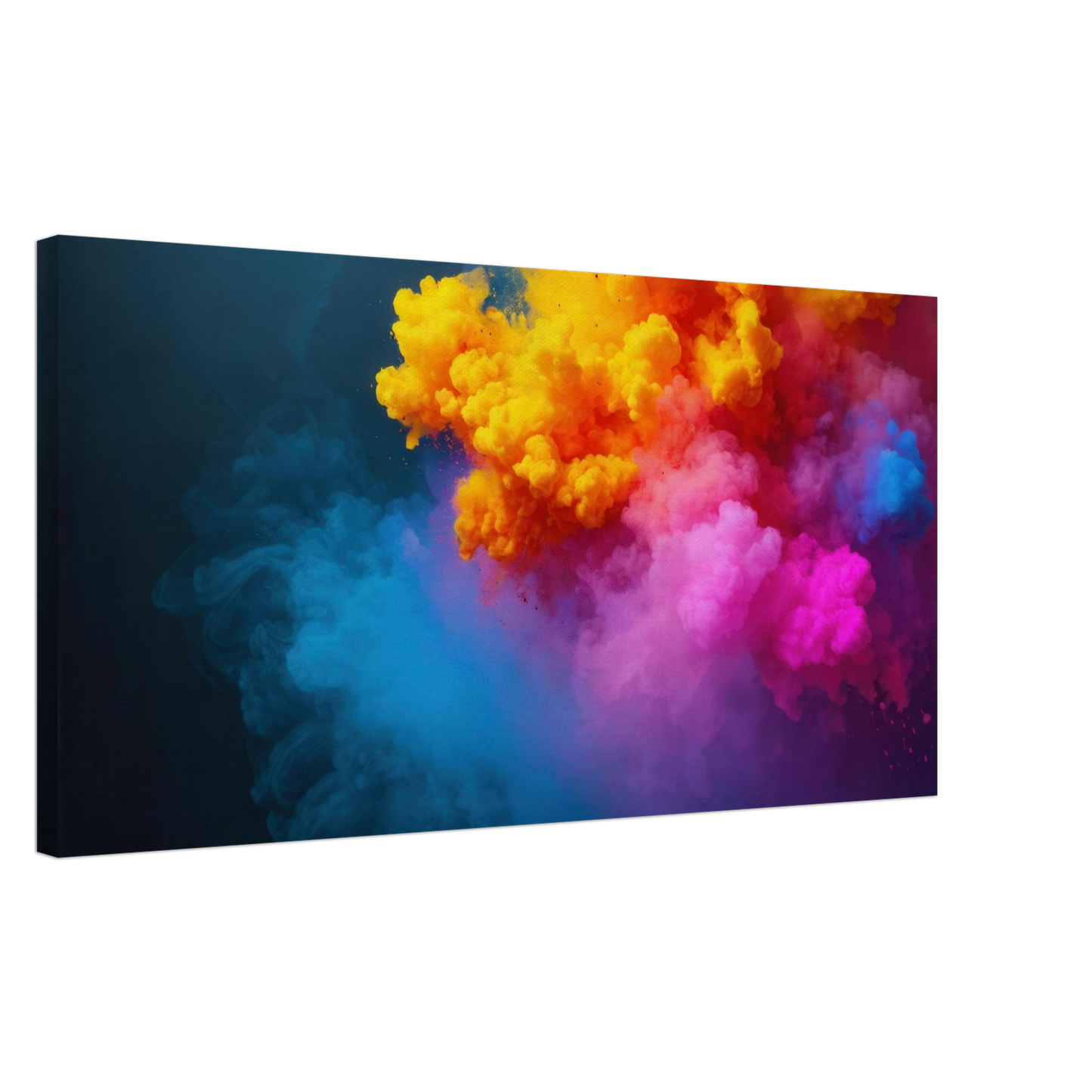 Wandbild explosion der farben lebhaftes abstraktes kunstwerk fuer dein zuhause