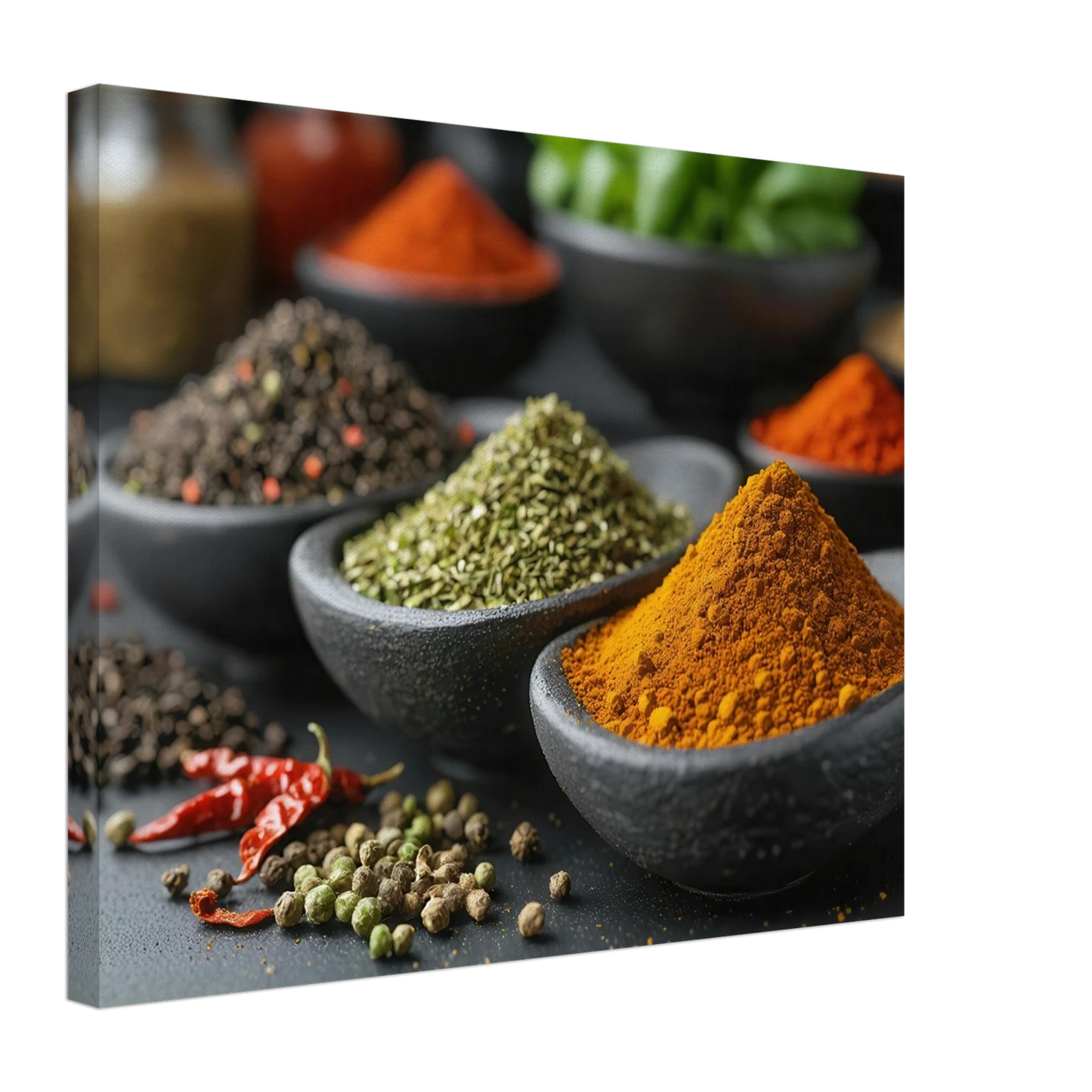 Wandbild gewuerz sinfonie intensive farben aromen fuer ihre kueche