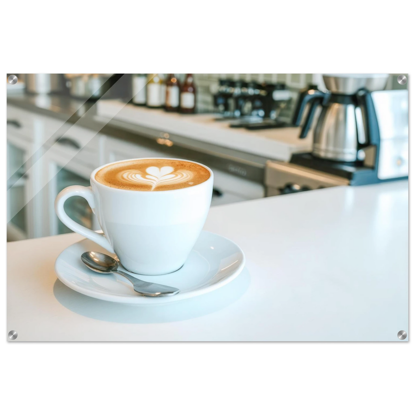 Wandbild espresso latte art meisterwerk fuer ihre kueche oder ihr caf verfuegbar in vielen groessen