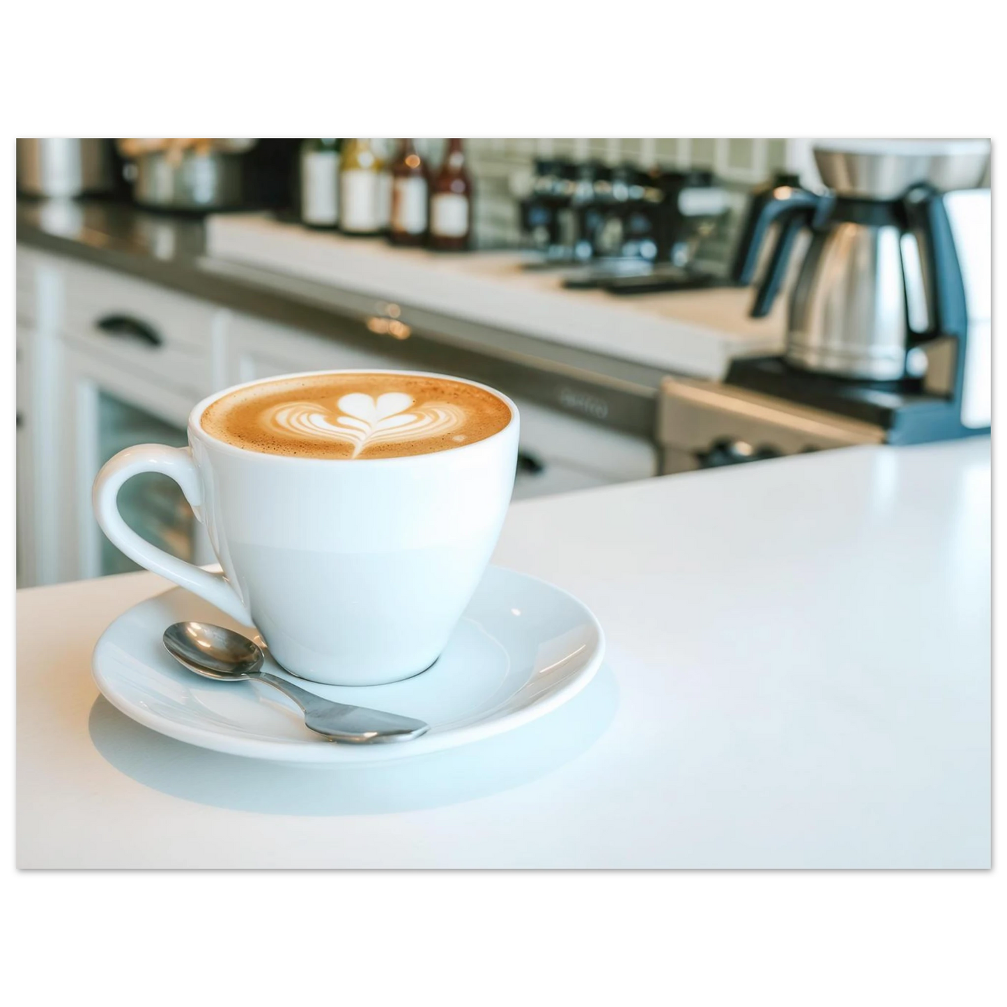 Wandbild espresso latte art meisterwerk fuer ihre kueche oder ihr caf verfuegbar in vielen groessen