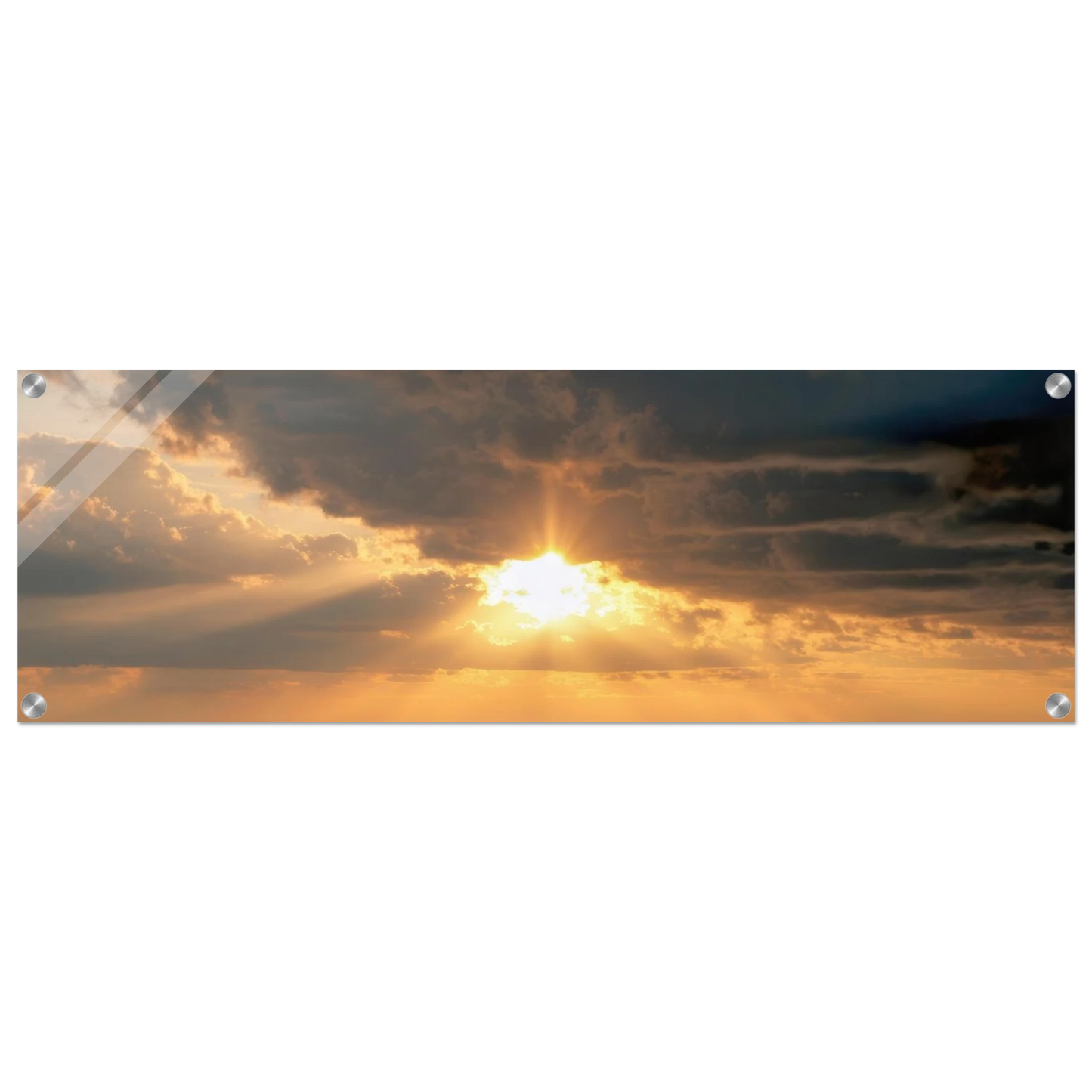 Wandbild dramatischer ozean sonnenuntergang kuestenkunst in ihrer wunschgroesse