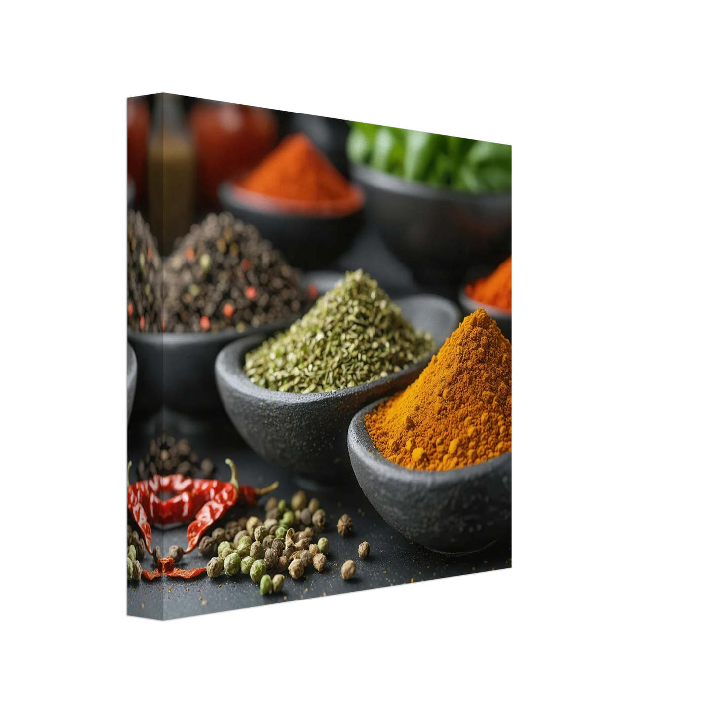 Wandbild gewuerz sinfonie intensive farben aromen fuer ihre kueche