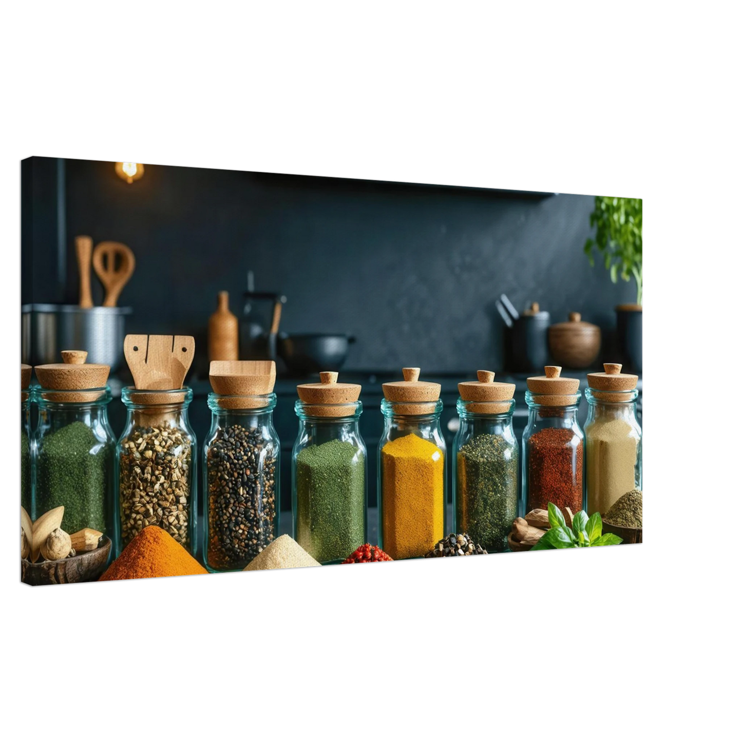 Wandbild gewuerze der welt aromatisches kunstwerk fuer ihre kueche
