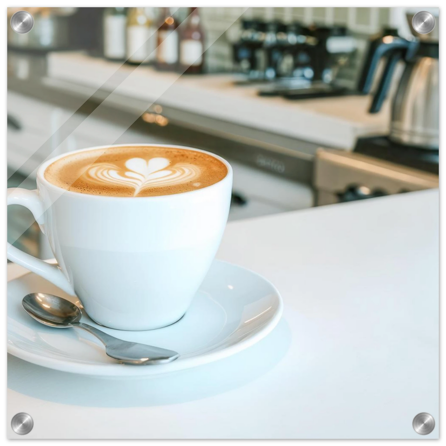 Wandbild espresso latte art meisterwerk fuer ihre kueche oder ihr caf verfuegbar in vielen groessen