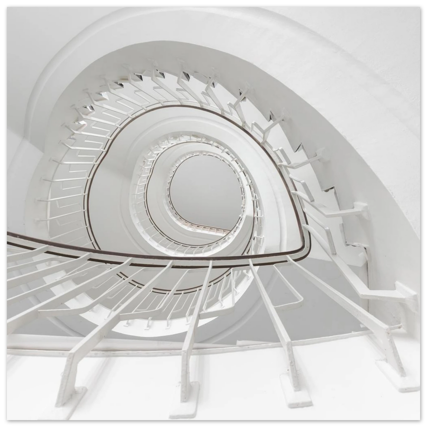 Wandbild minimalistisches spiral treppenhaus zeitlose eleganz fuer ihr zuhause