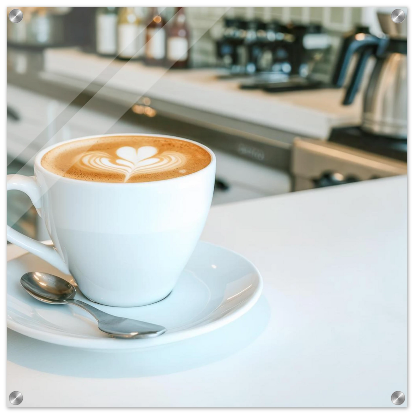 Wandbild espresso latte art meisterwerk fuer ihre kueche oder ihr caf verfuegbar in vielen groessen