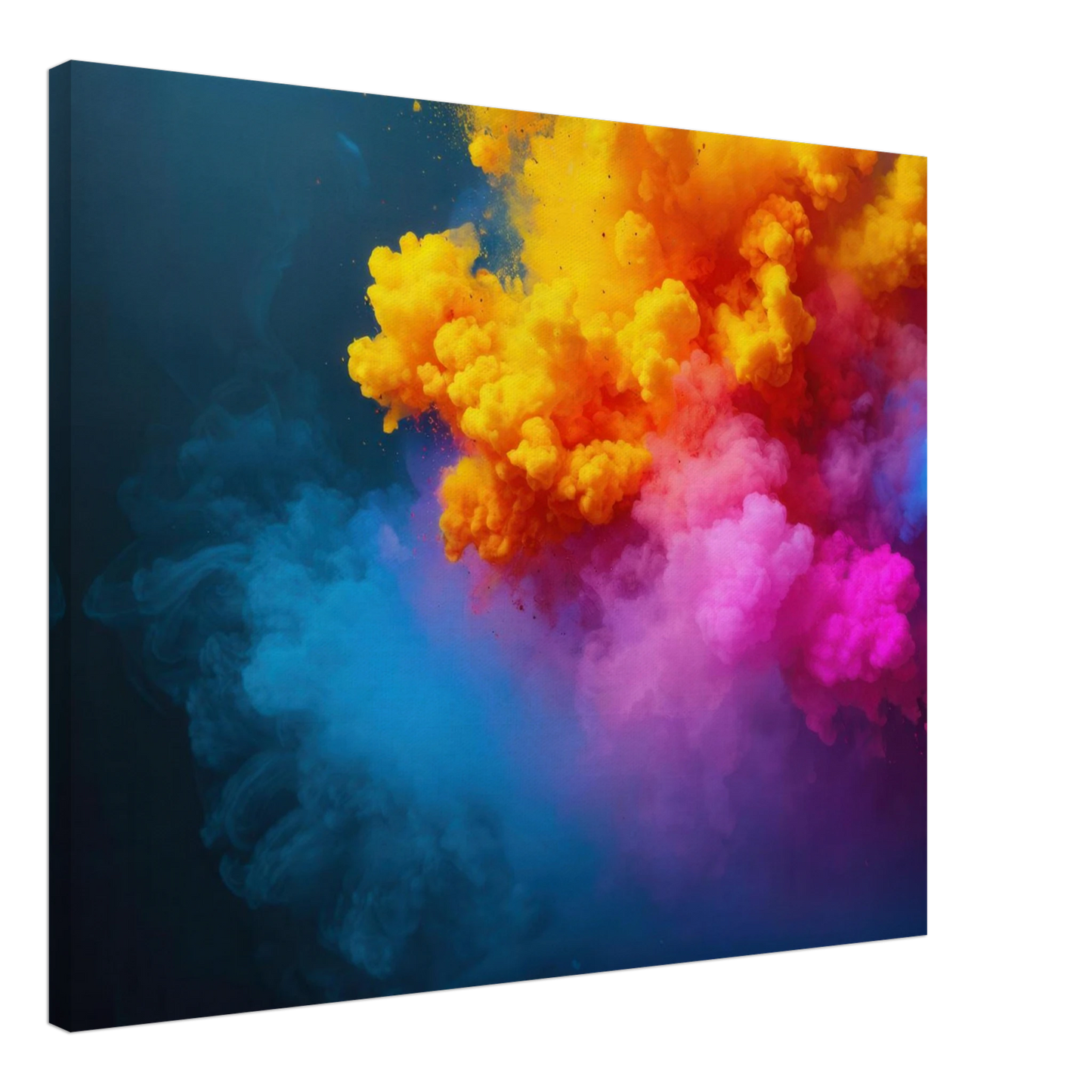 Wandbild explosion der farben lebhaftes abstraktes kunstwerk fuer dein zuhause