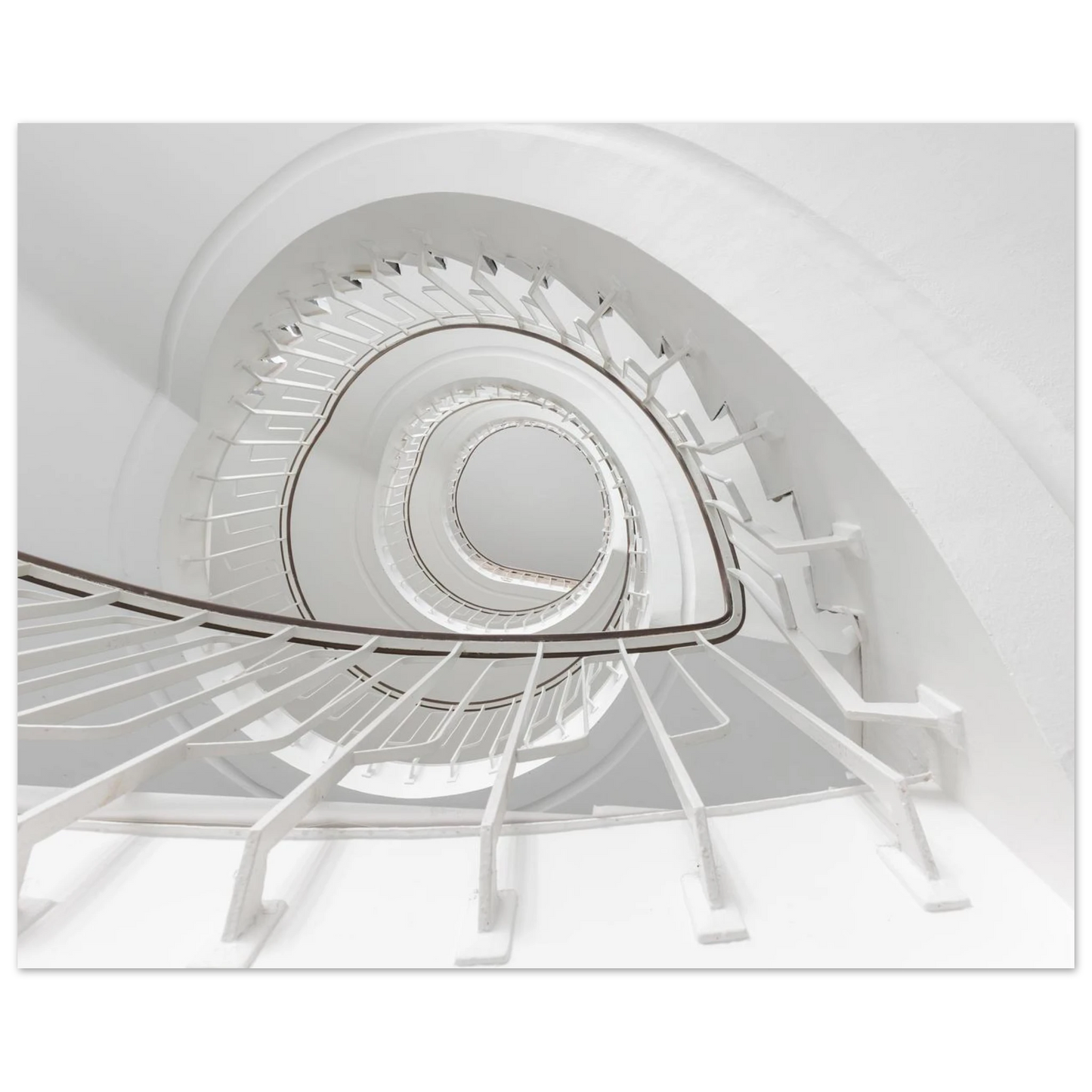 Wandbild minimalistisches spiral treppenhaus zeitlose eleganz fuer ihr zuhause