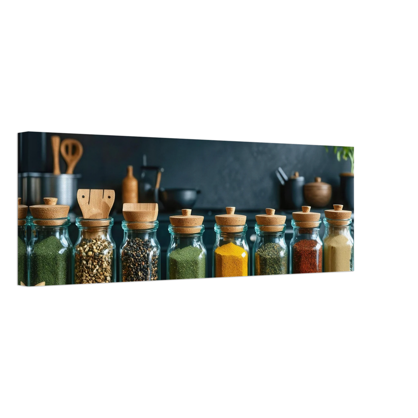 Wandbild gewuerze der welt aromatisches kunstwerk fuer ihre kueche