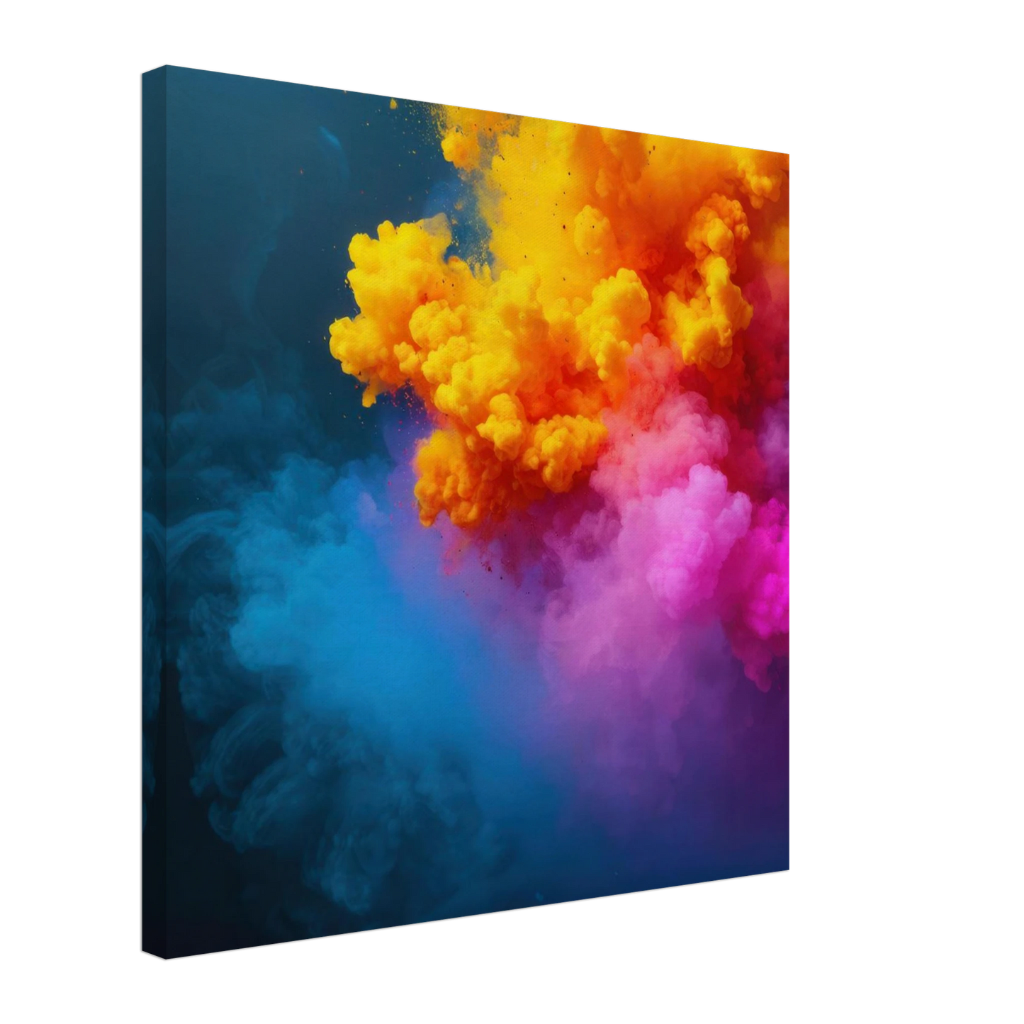 Wandbild explosion der farben lebhaftes abstraktes kunstwerk fuer dein zuhause