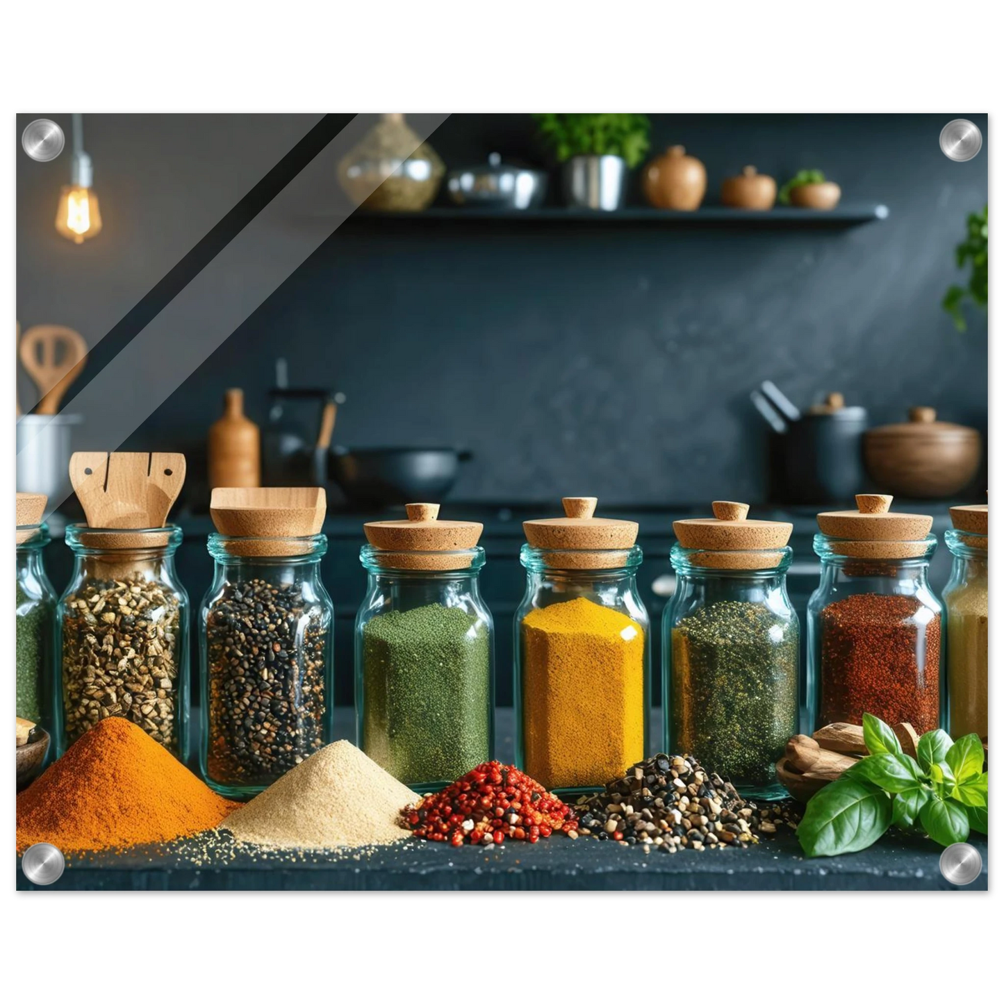 Wandbild gewuerze der welt aromatisches kunstwerk fuer ihre kueche