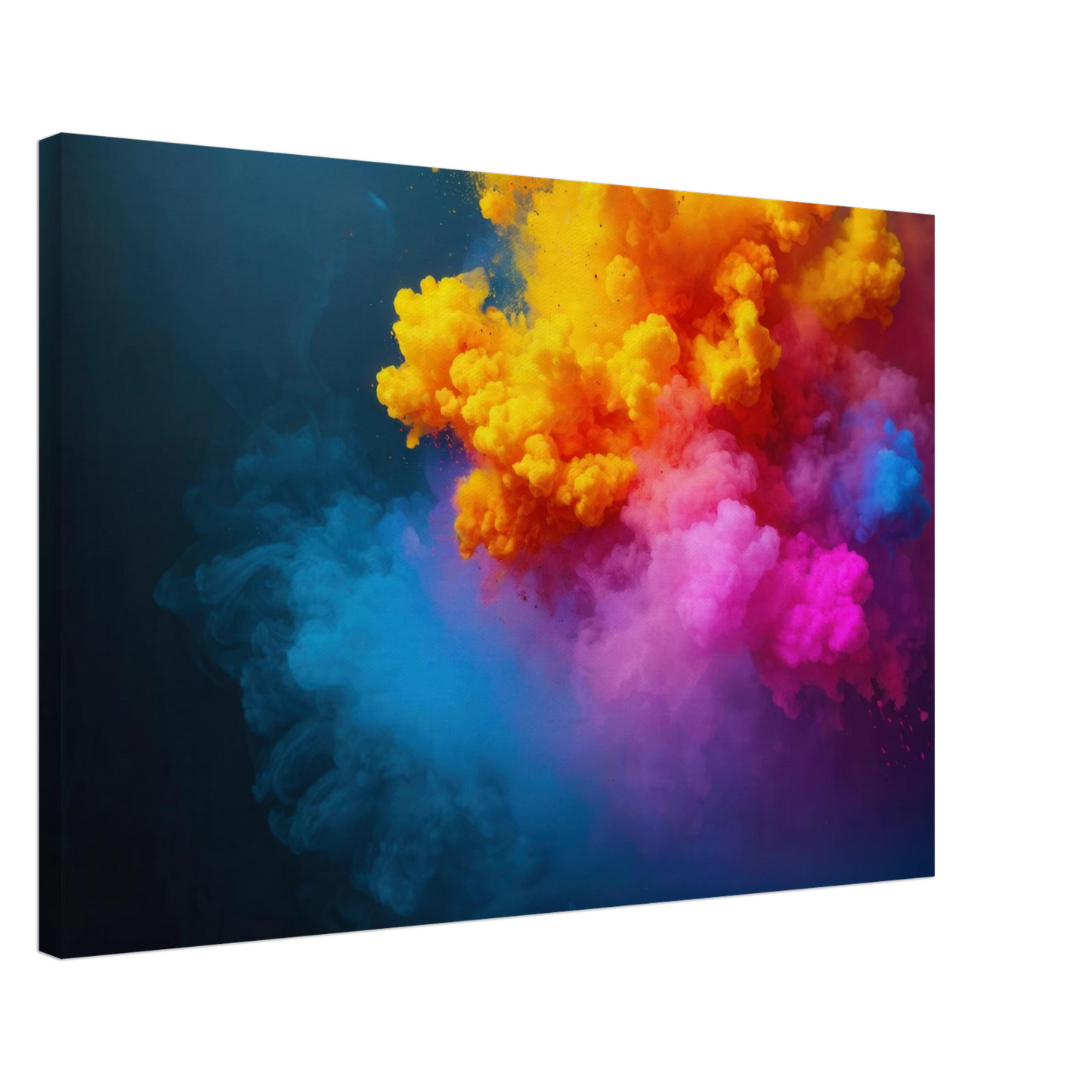 Wandbild explosion der farben lebhaftes abstraktes kunstwerk fuer dein zuhause