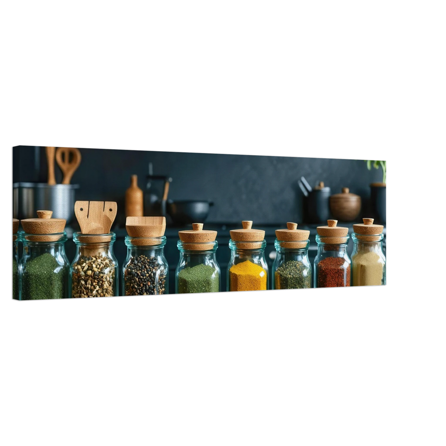 Wandbild gewuerze der welt aromatisches kunstwerk fuer ihre kueche