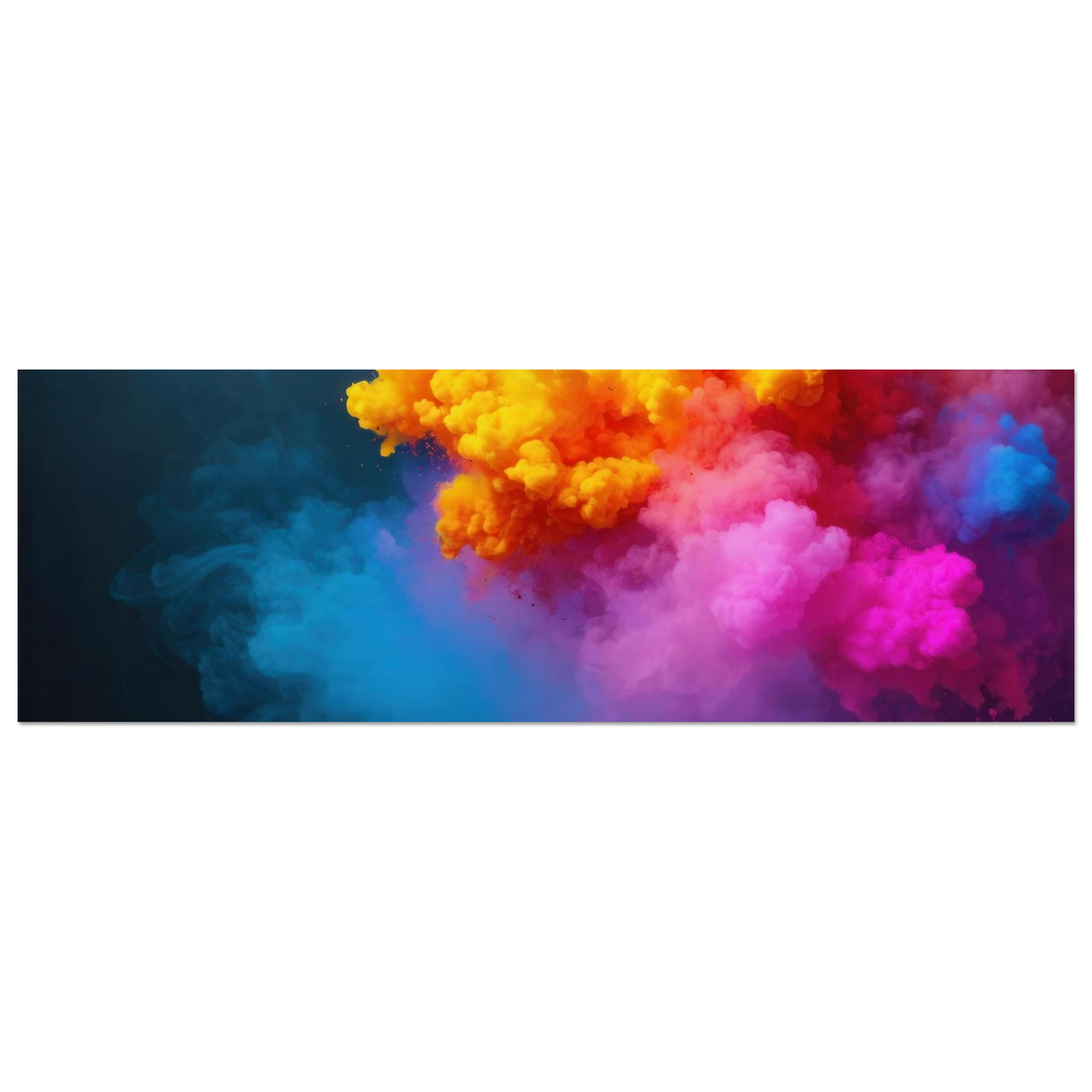 Wandbild explosion der farben lebhaftes abstraktes kunstwerk fuer dein zuhause