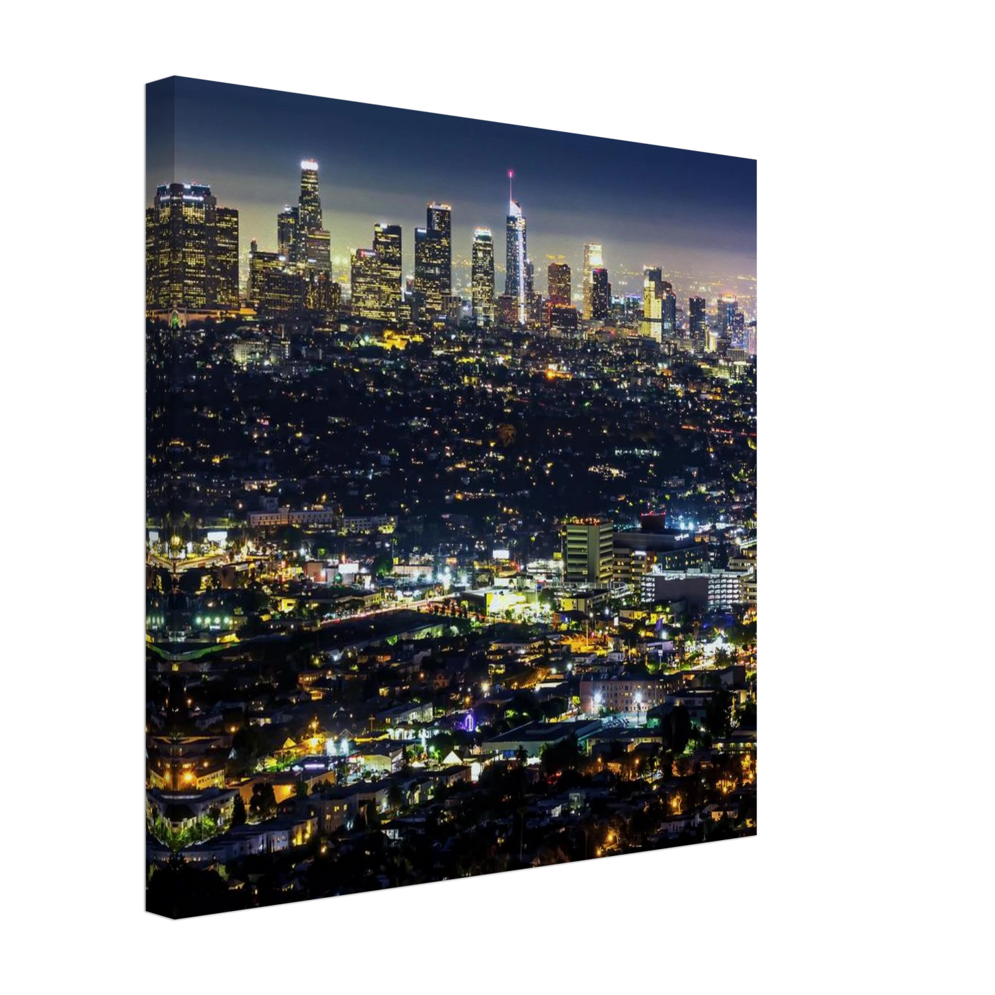 Wandbild los angeles lichtermeer majestaetische skyline bei nacht in ihrer wunschgroesse